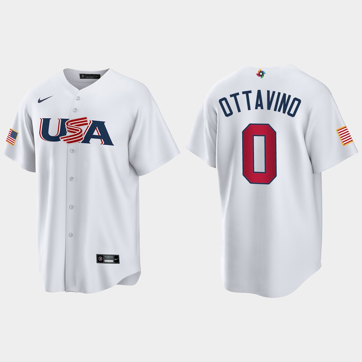 Adam Ottavino New York Mets World Classic USA Jersey - White
