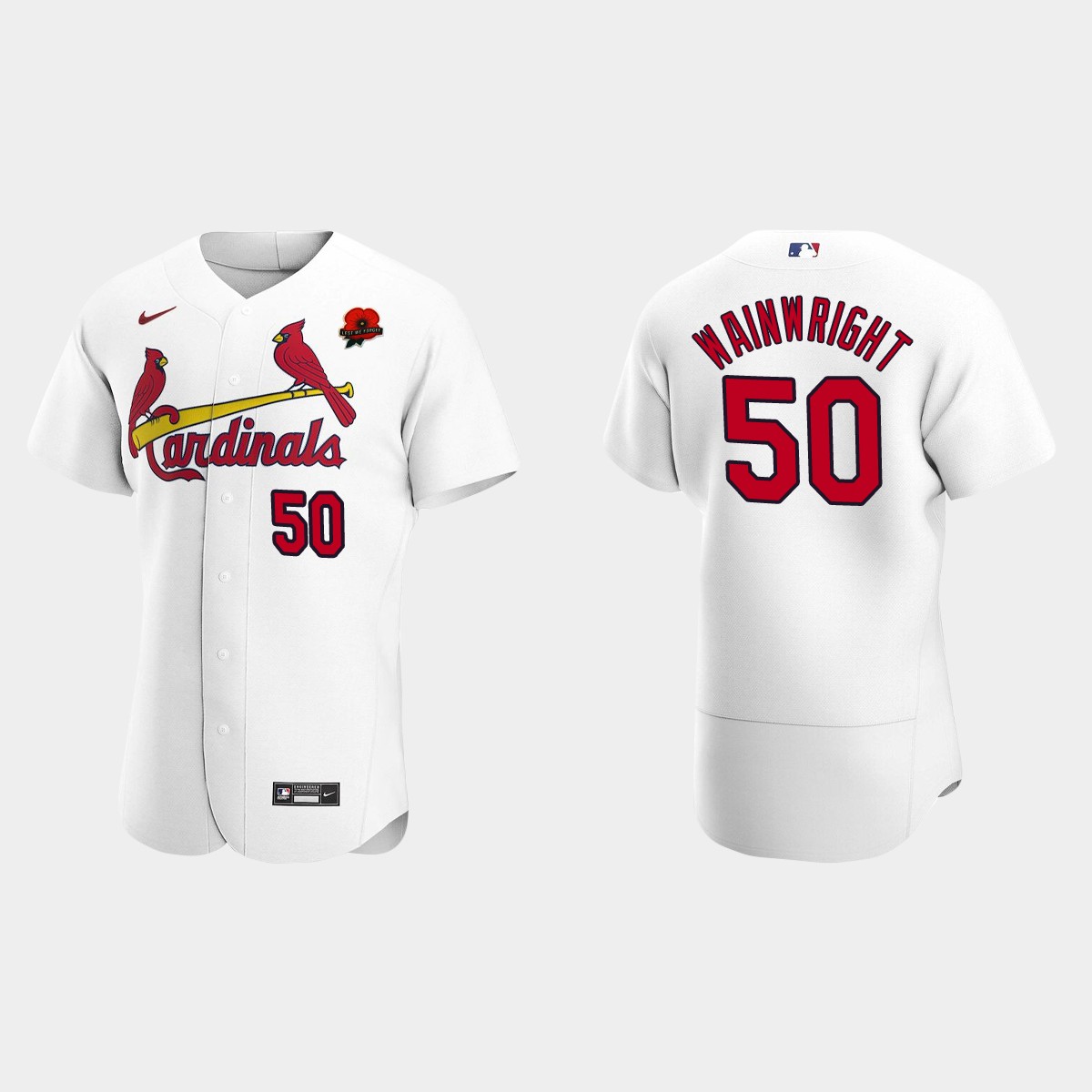 Adam Wainwright St. Louis Cardinals Memorial Day Jersey - White