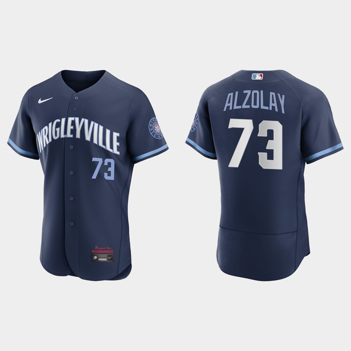 Adbert Alzolay #73 Chicago Cubs City Connect Jersey - Navy