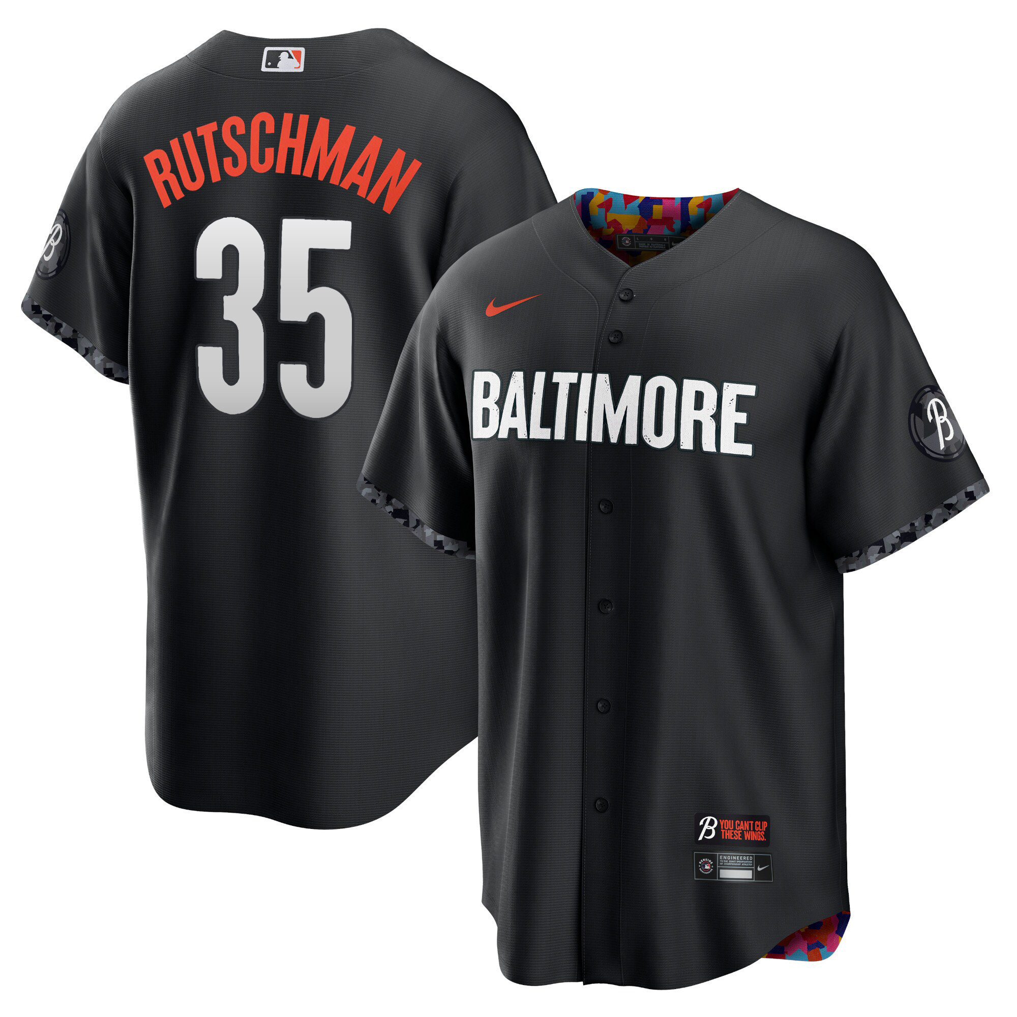 Adley Rutschman Men's Baltimore Orioles City Connect Cool Base Jersey - All Stitched