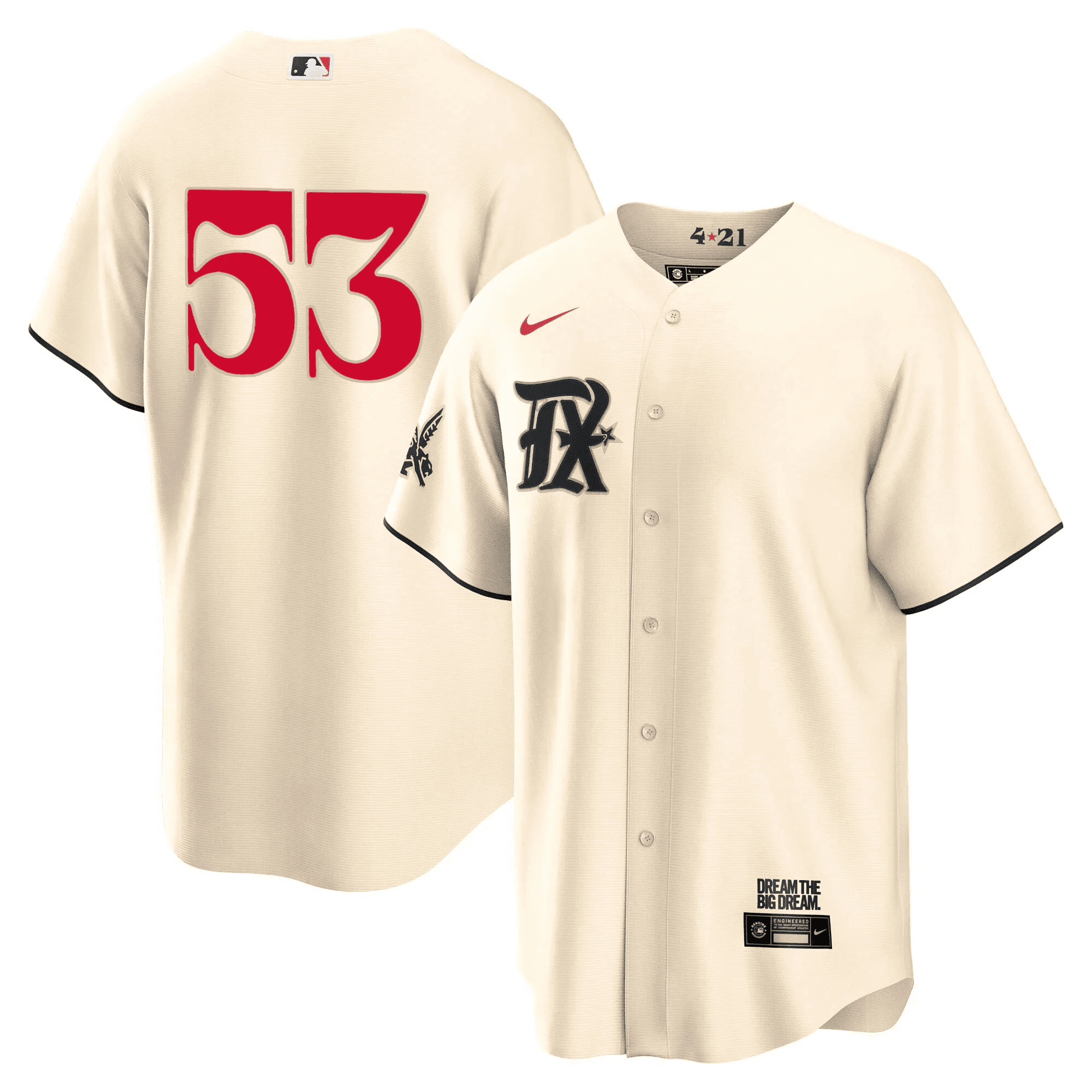 Adolis Garcia Men's Texas Rangers City Connect Collection Cool Cream Jersey