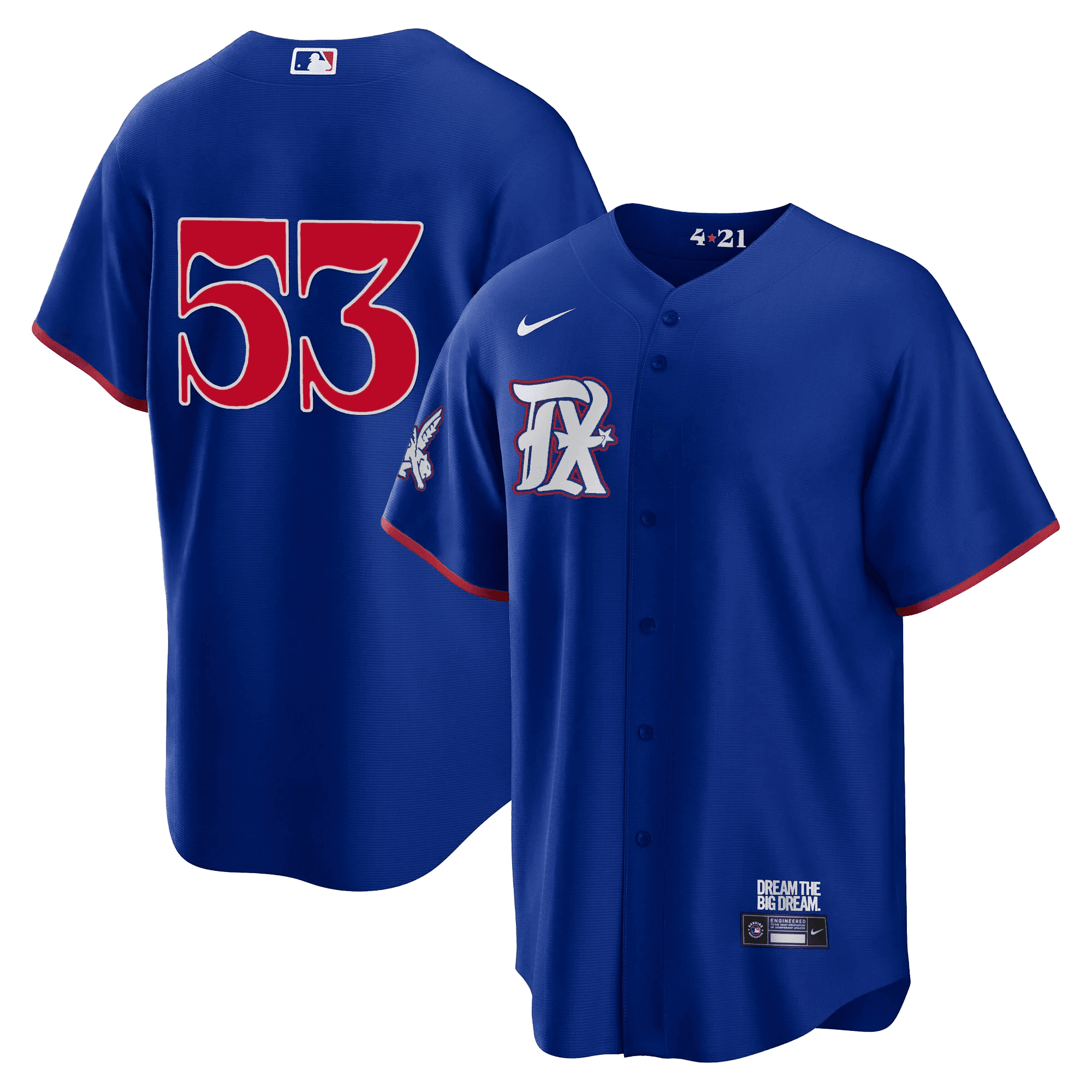 Adolis Garcia Men's Texas Rangers City Connect Collection Cool Royal Jersey