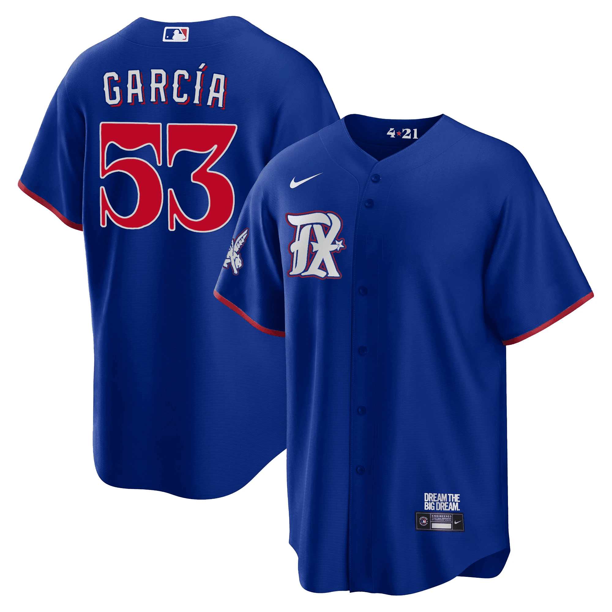 Adolis Garcia Men's Texas Rangers City Connect Collection V2 Cool Royal Jersey