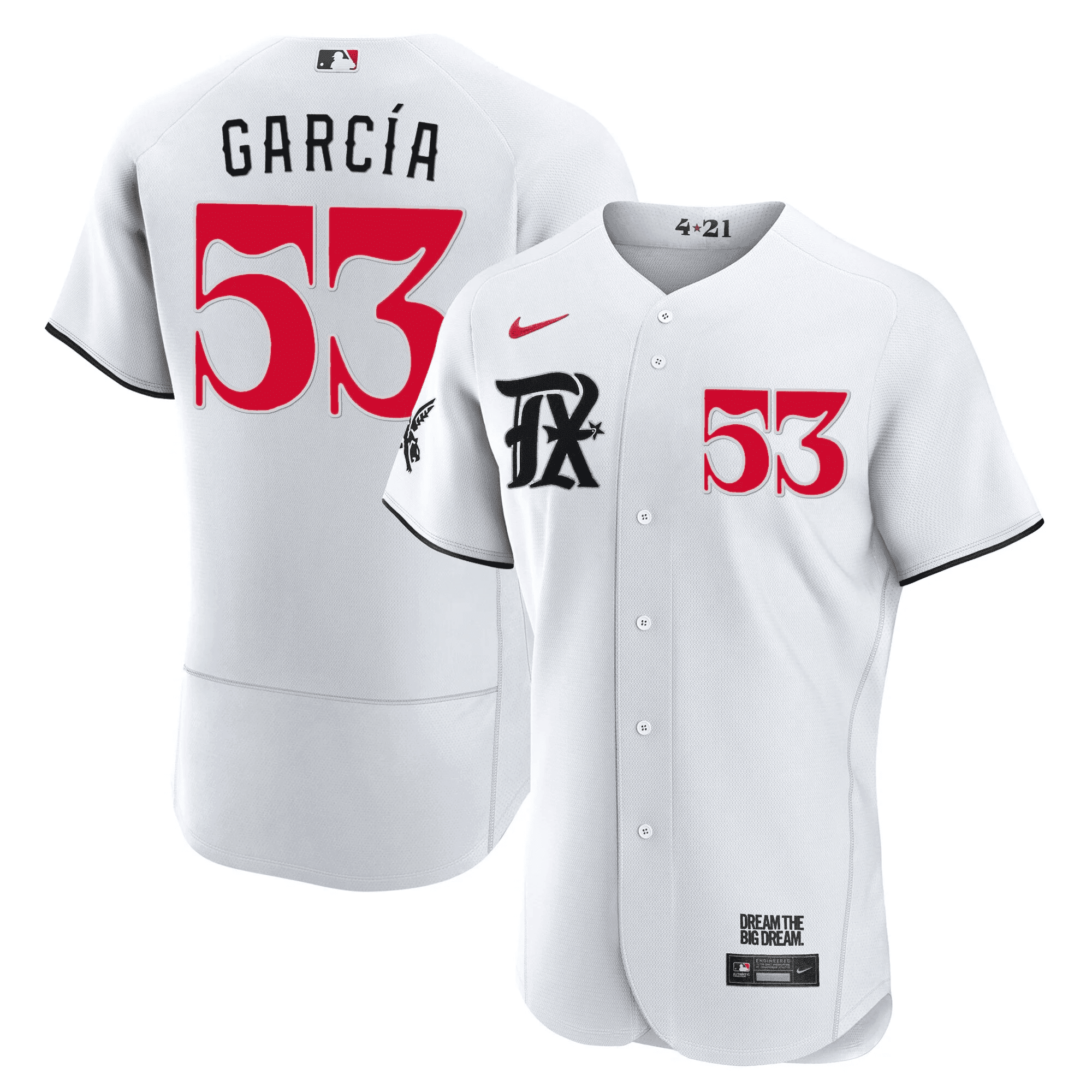 Adolis Garcia Men's Texas Rangers City Connect Collection V2 Flex White Jersey