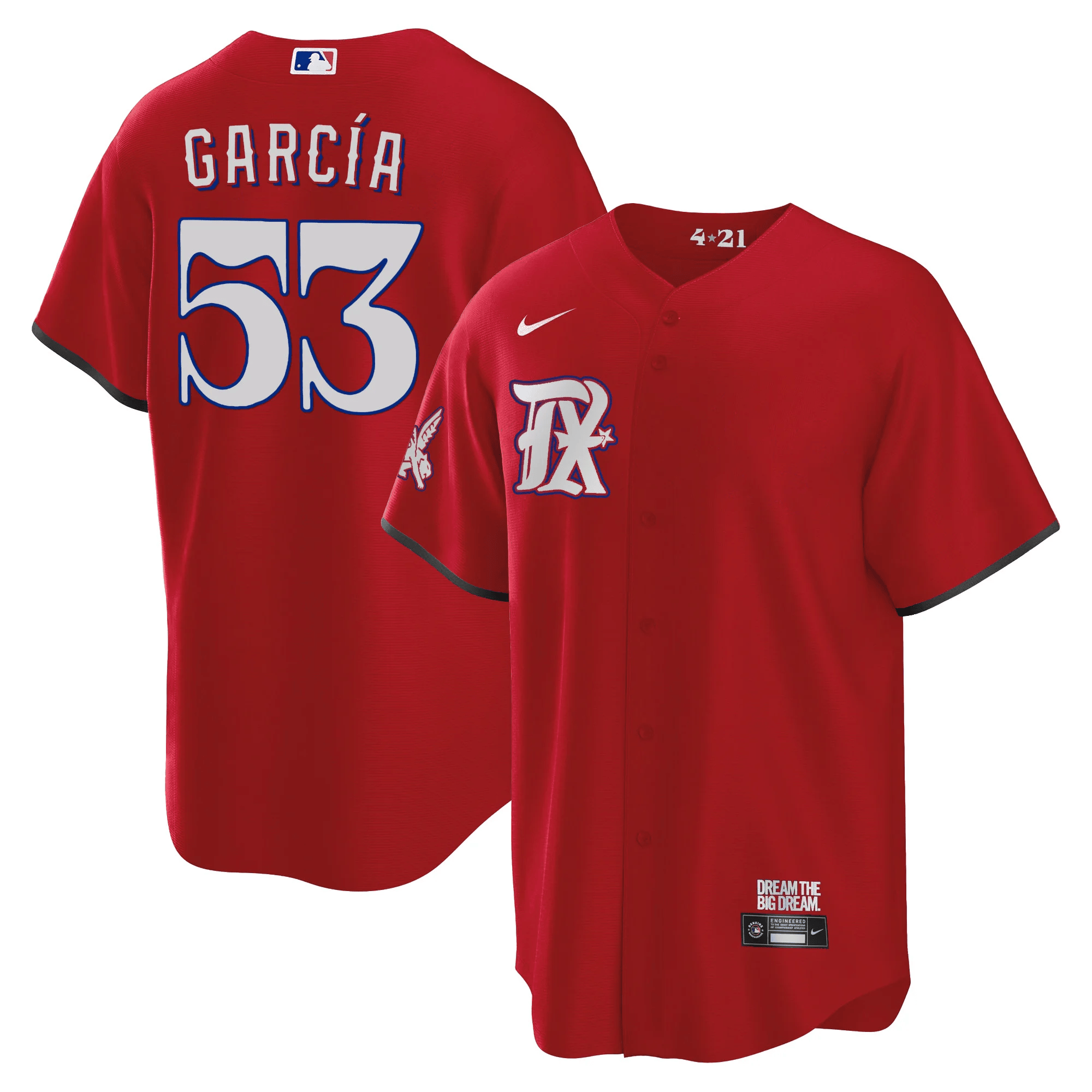 Adolis Garcia Men's Texas Rangers City Connect Collection V3 Cool Red Jersey