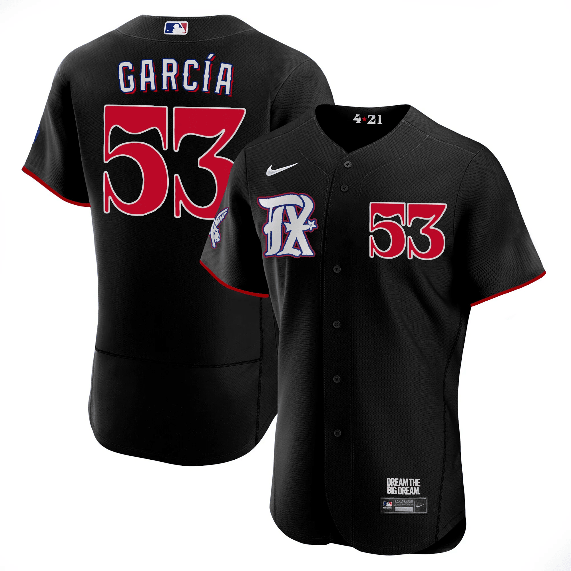 Adolis Garcia Men's Texas Rangers City Connect Collection V3 Flex Black Jersey