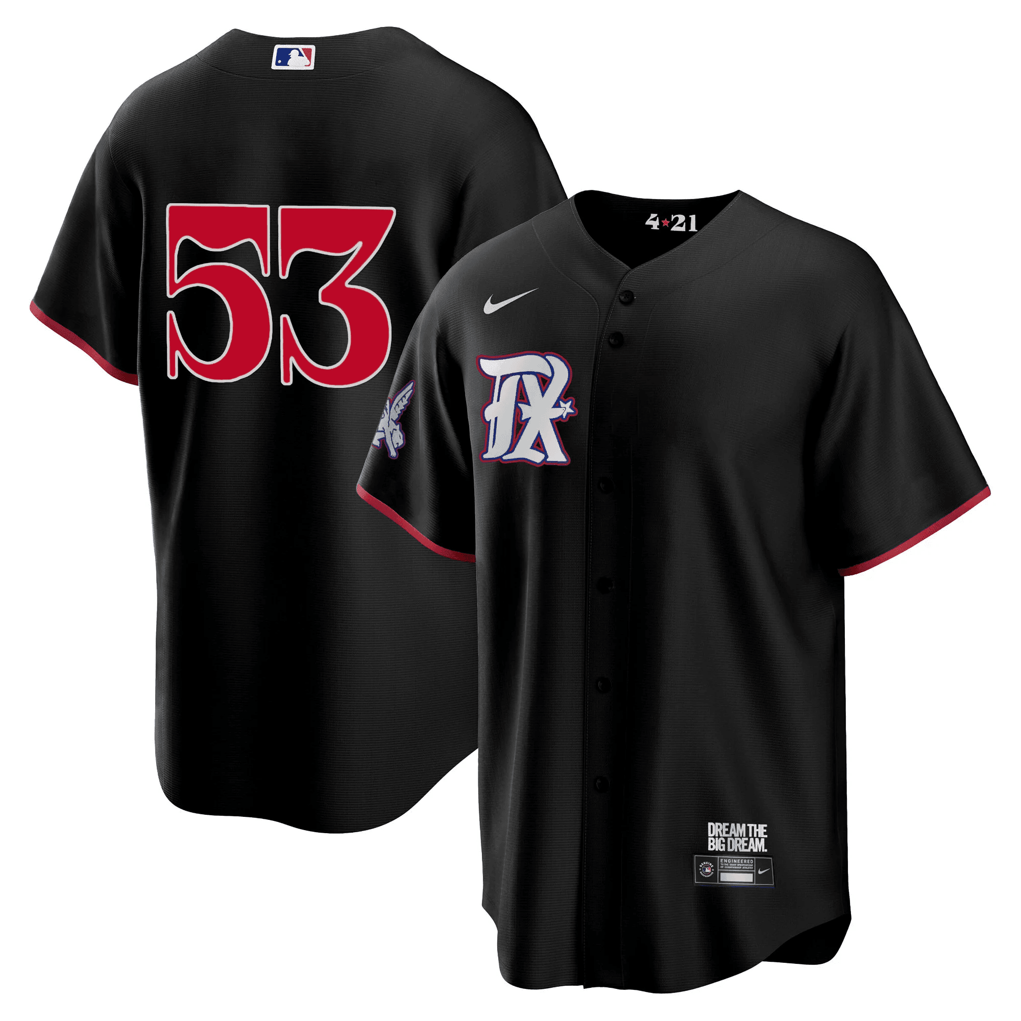 Adolis Garcia Men's Texas Rangers City Connect Collection V4 Cool Black Jersey