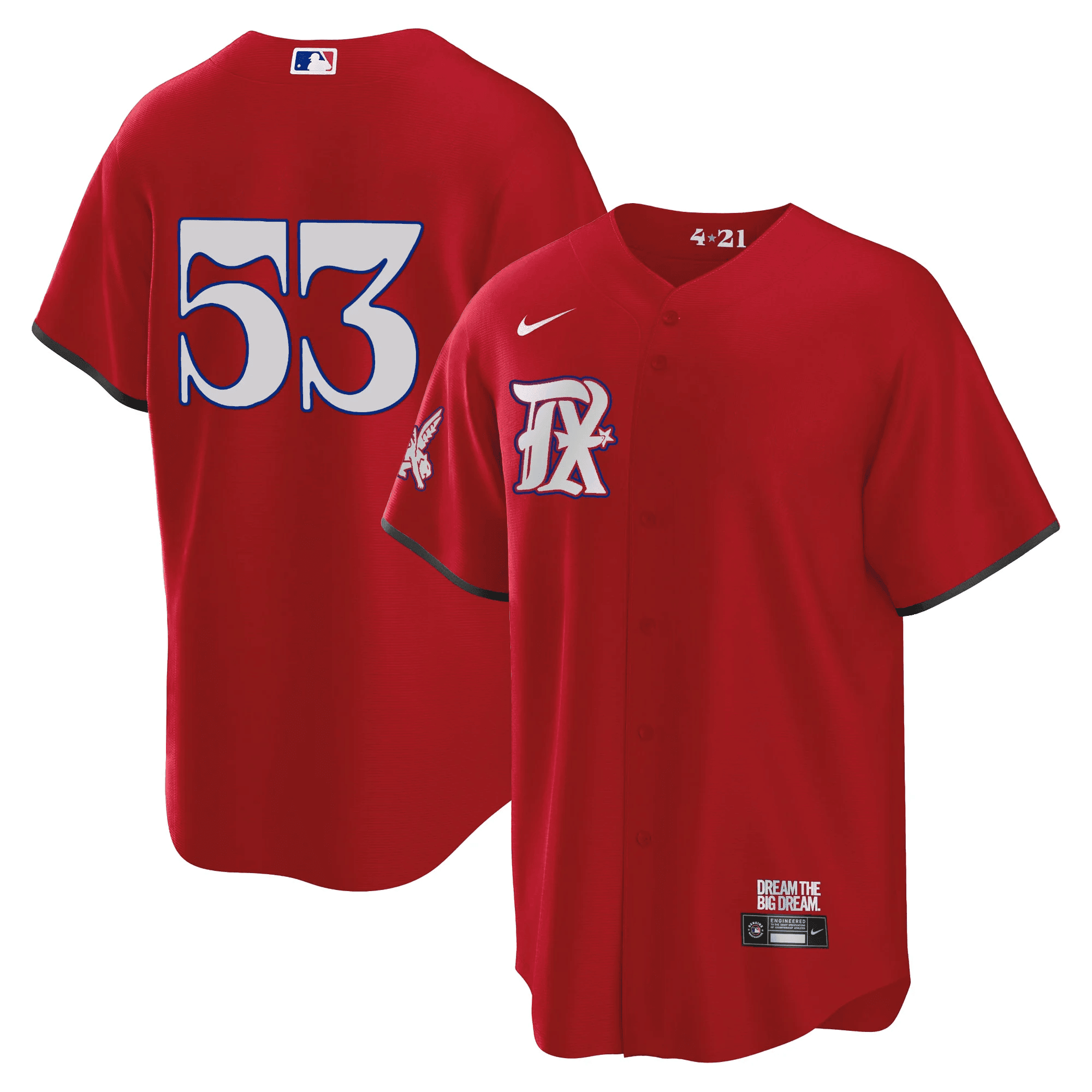 Adolis Garcia Men's Texas Rangers City Connect Collection V4 Cool Red Jersey