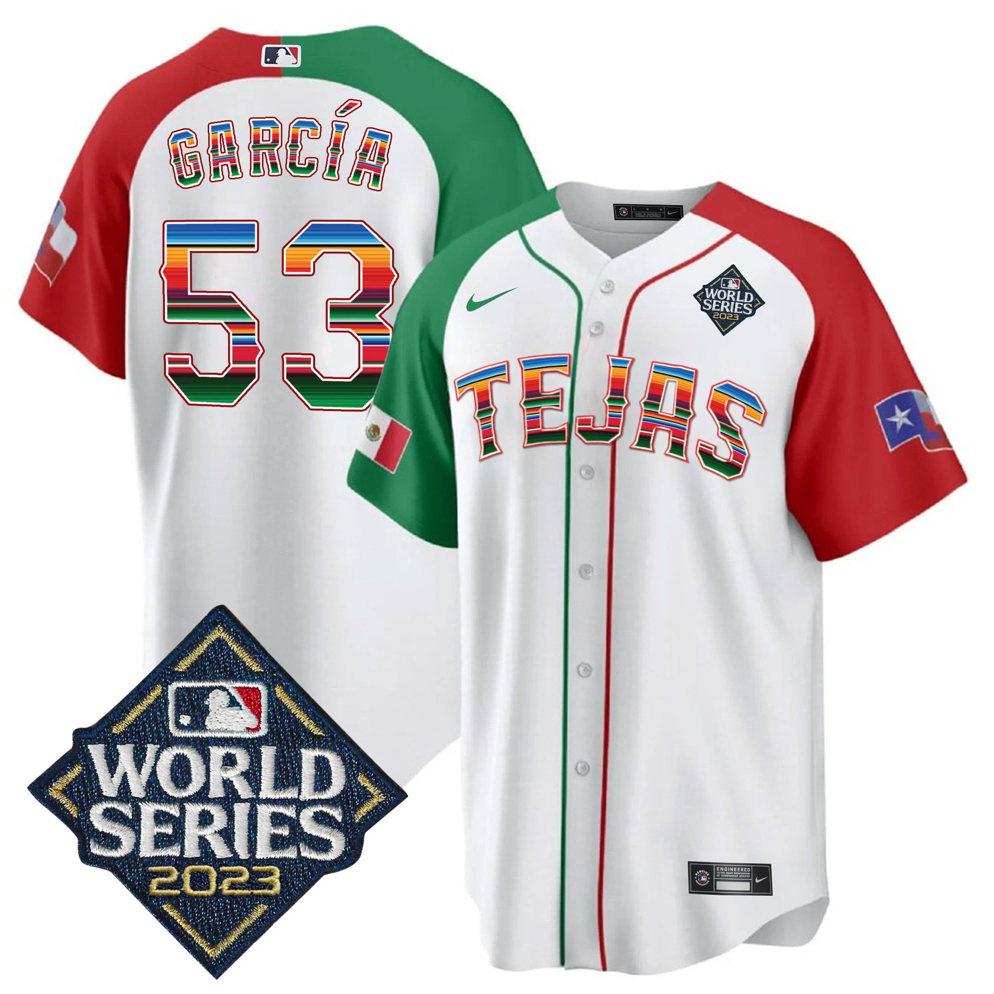 Adolis Garcia Men's Texas Rangers World Series Mexico Alternate Jersey