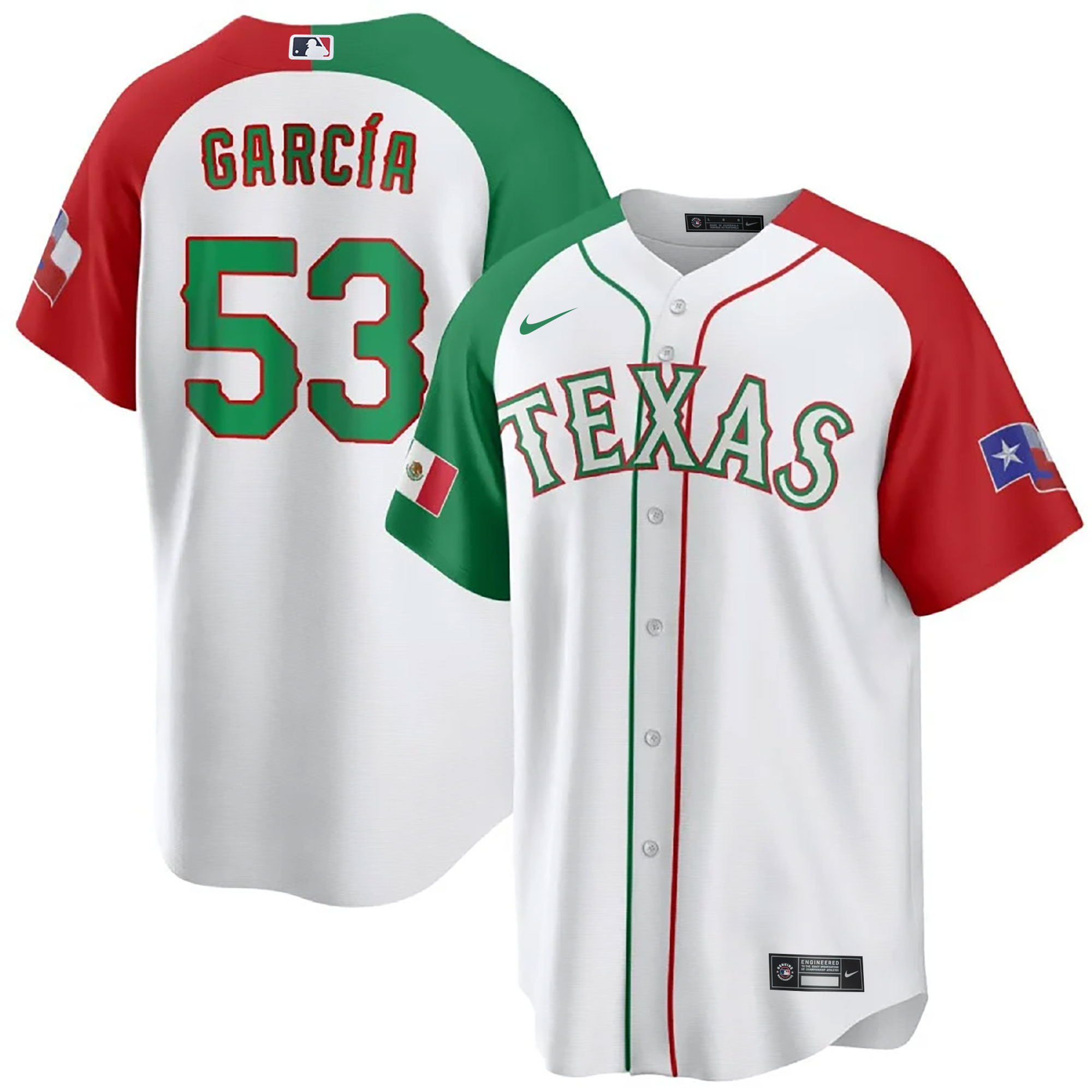 Adolis Garcia Men's Texas Rangers Mexican Cool Base Alternate Jersey
