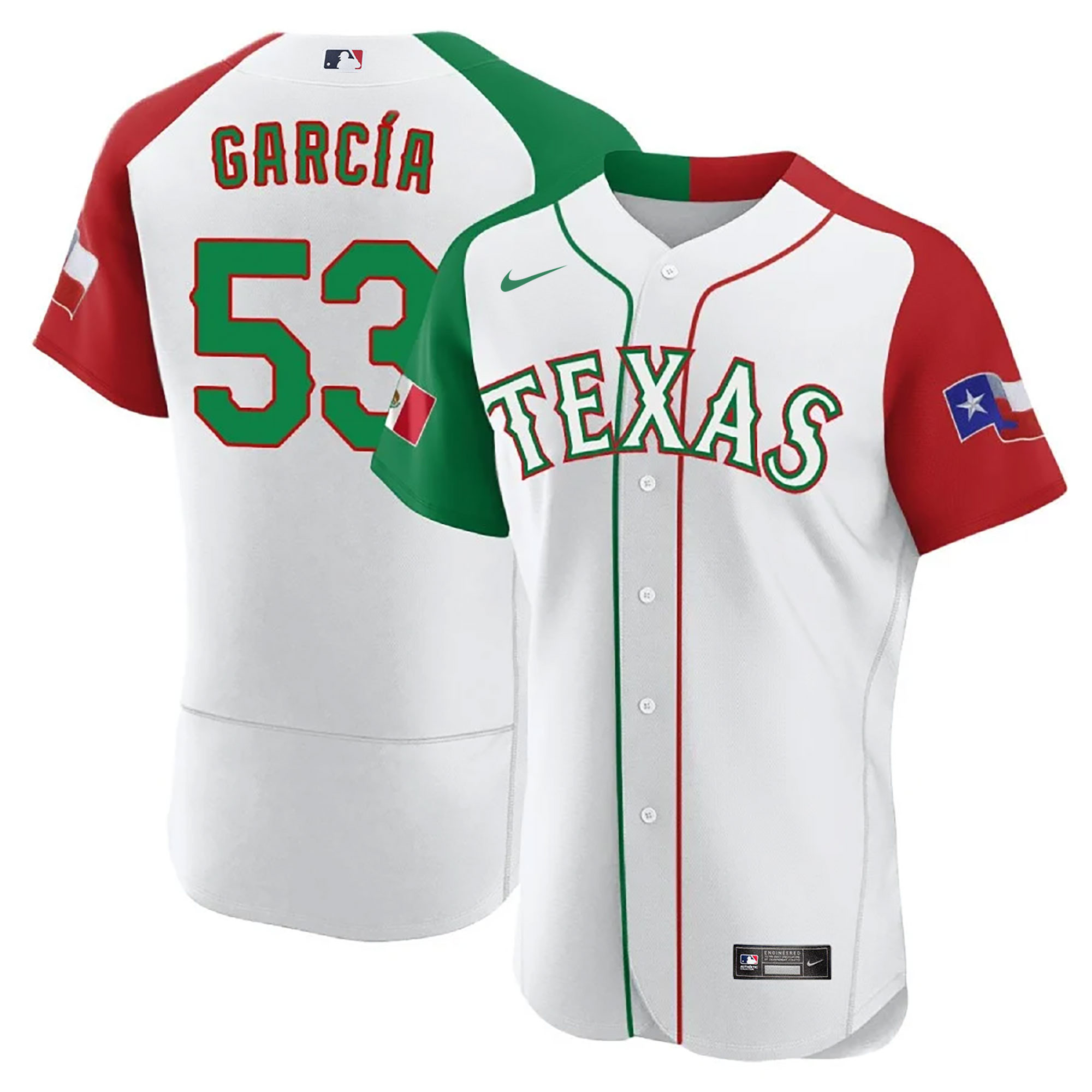 Adolis Garcia Men's Texas Rangers Mexican Flex Base Alternate Jersey