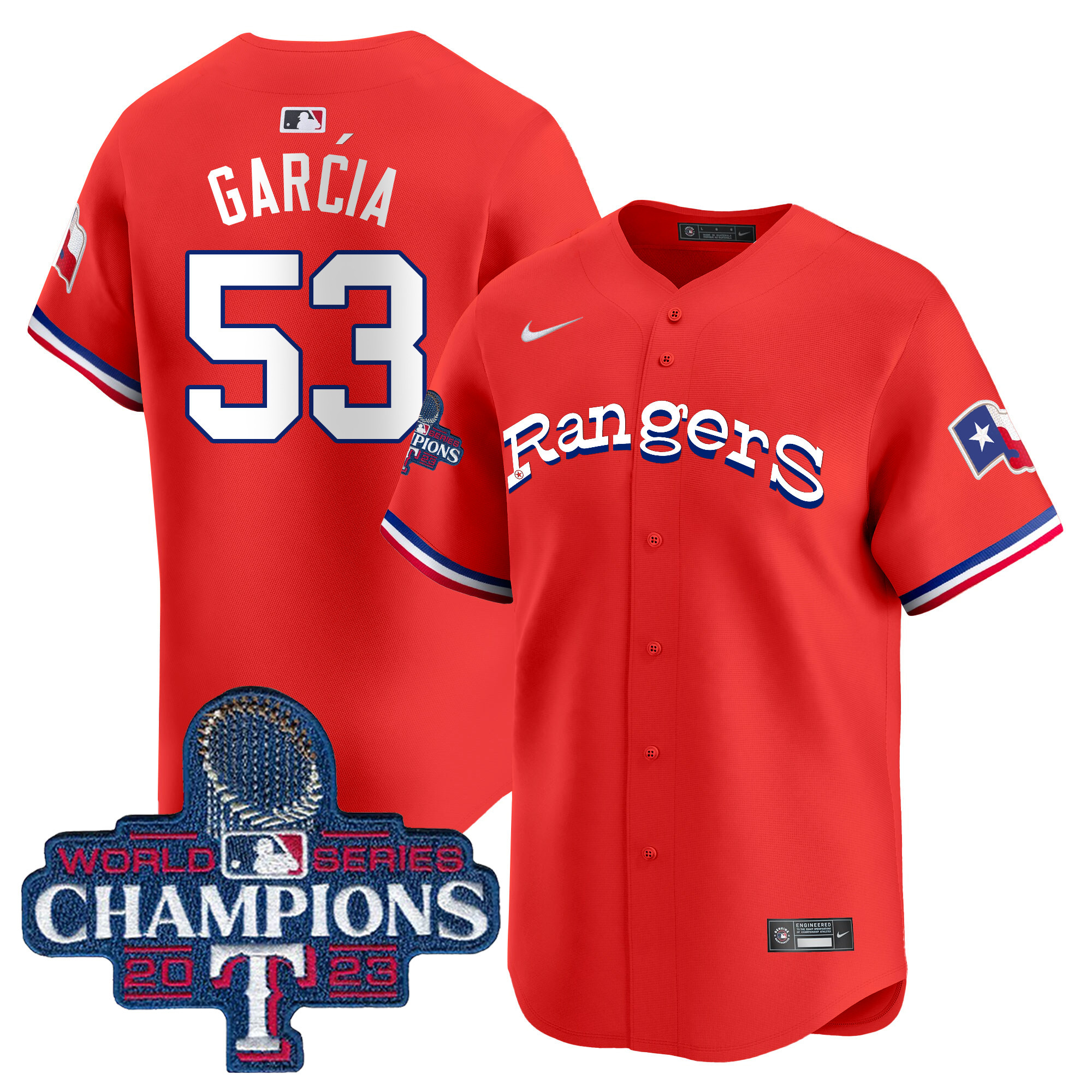Adolis Garcia Men's Texas Rangers Throwback 1972 Vapor Premier Limited Red Jersey