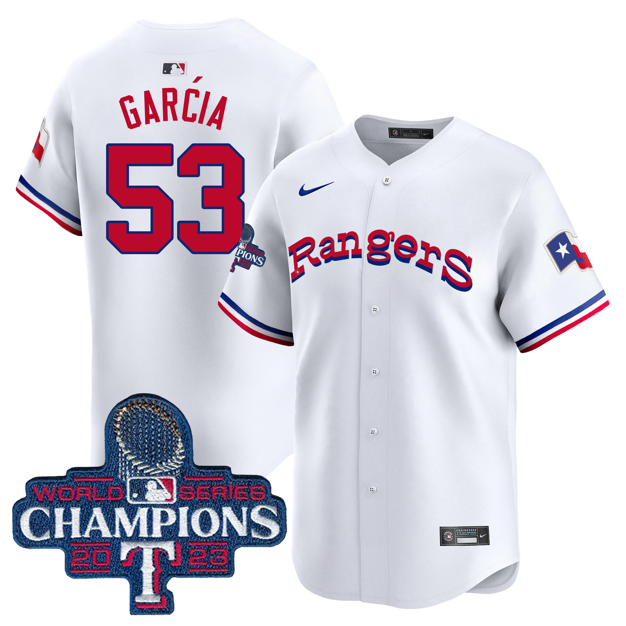 Adolis Garcia Men's Texas Rangers Throwback 1972 Vapor Premier Limited White Jersey