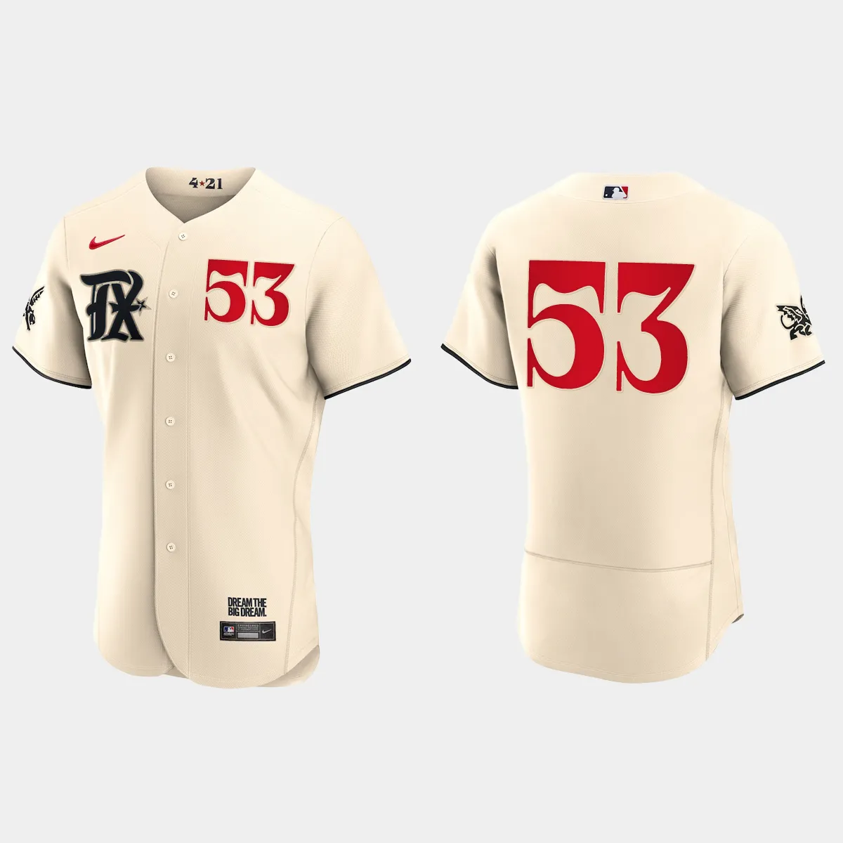 Adolis Garcia Texas Rangers City Connect Jersey - Cream