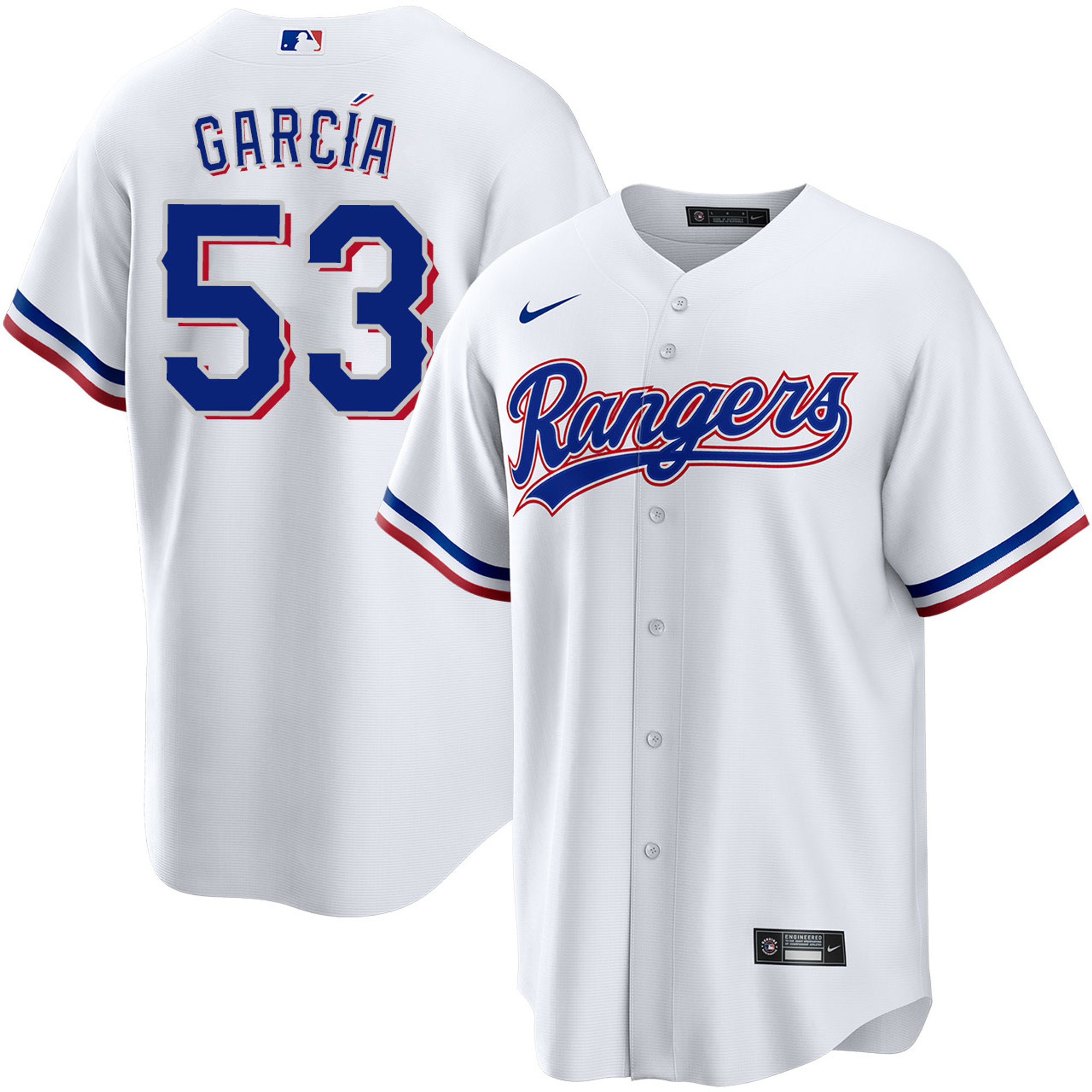 Adolis Garcia Texas Rangers Cool Base White Jersey