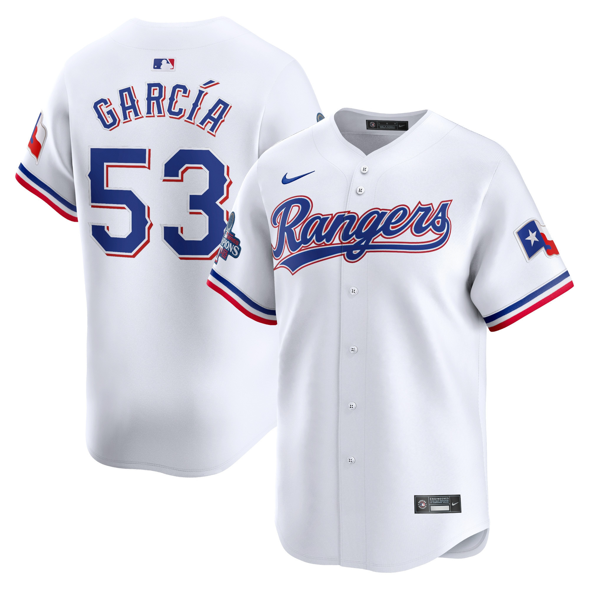 Adolis Garcia Texas Rangers Home World Series Champions Limited - White Jersey