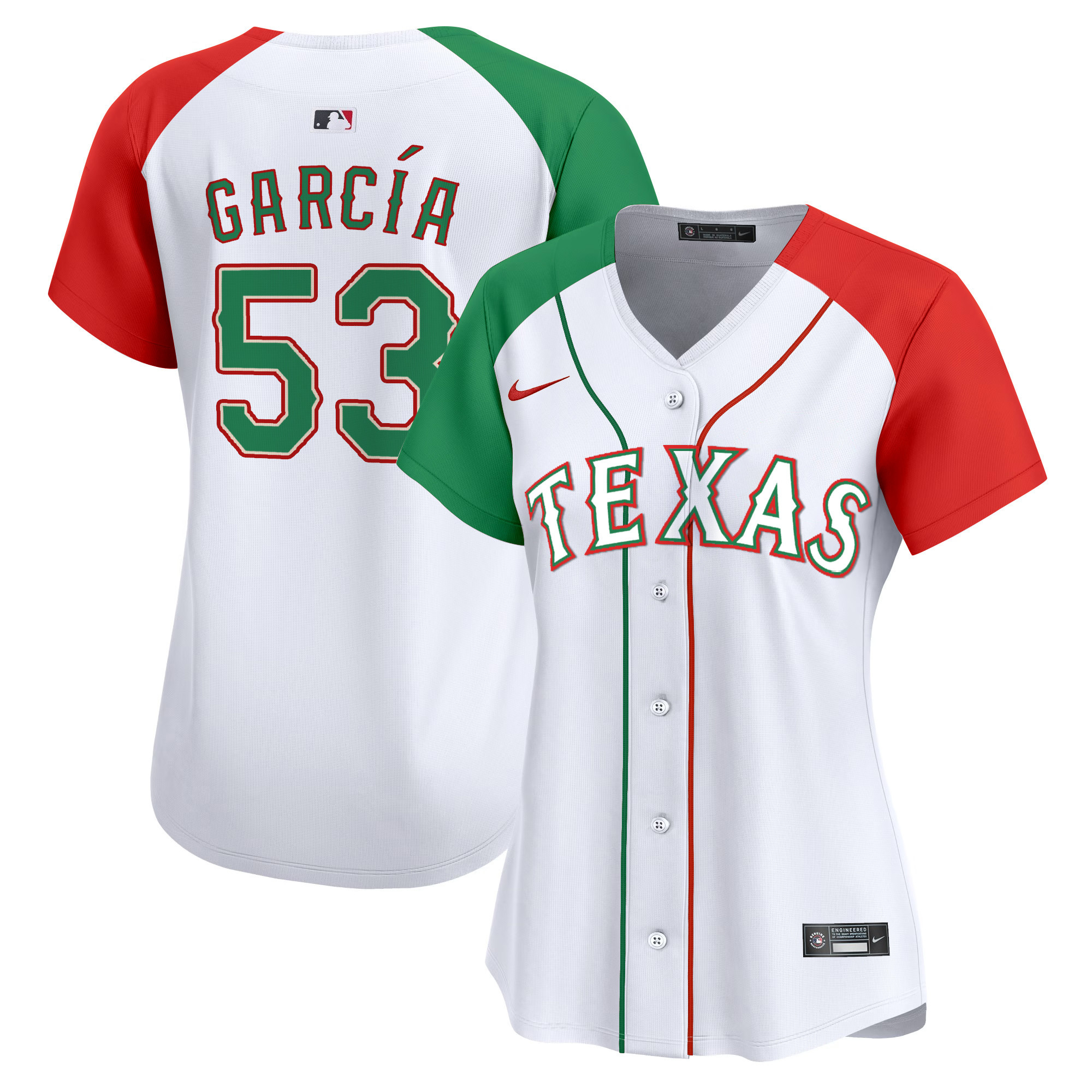 Adolis Garcia Women's Texas Rangers Mexico Vapor Premier Limited Alternate Jersey