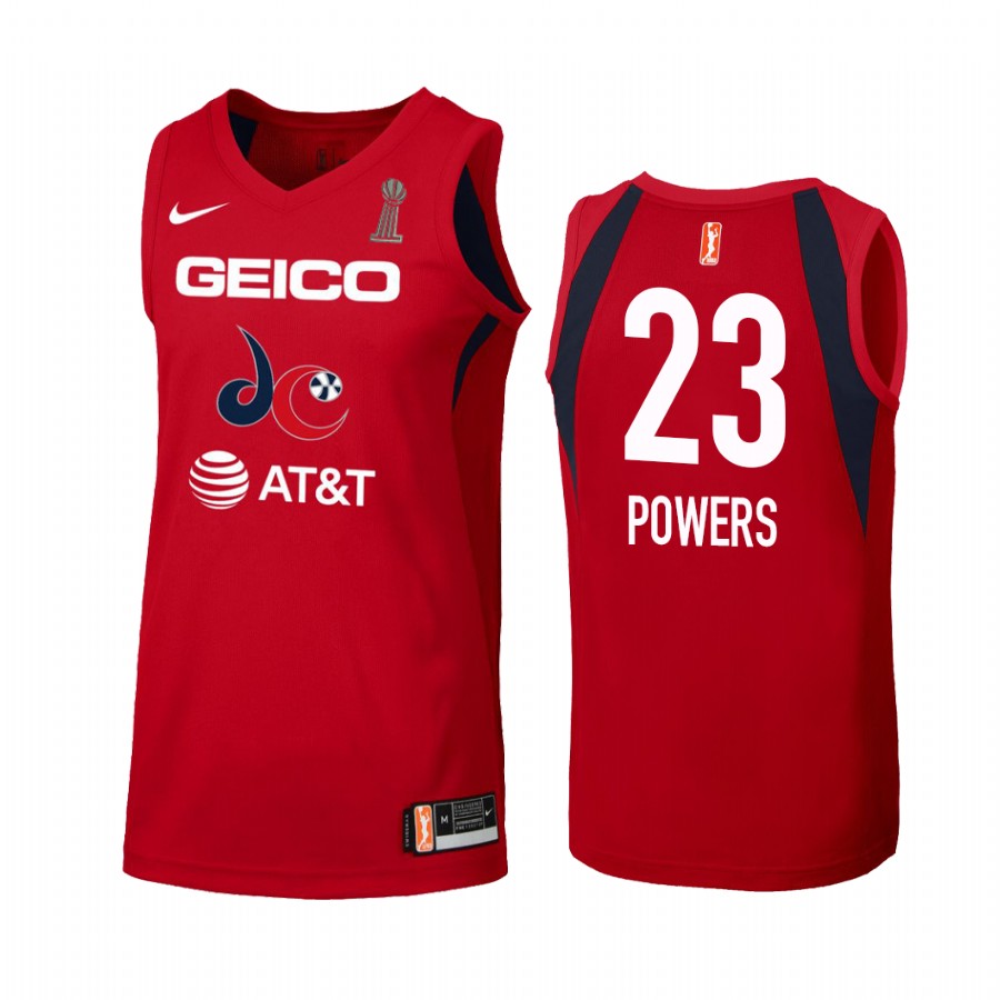 Aerial Powers Washington Mystics W Champions Women's Red Jersey
