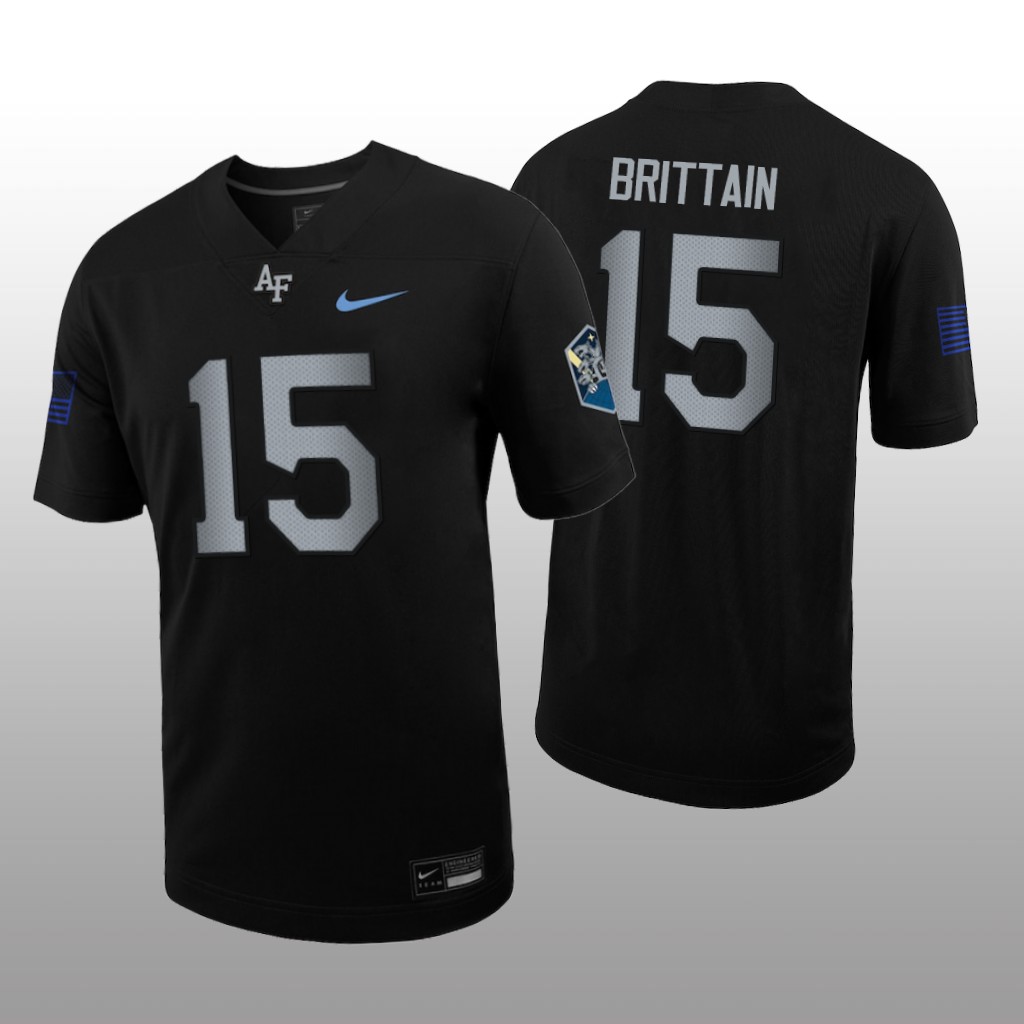 Air Force Falcons Ben Brittain Black Jersey Space Force Rivalry - Men's