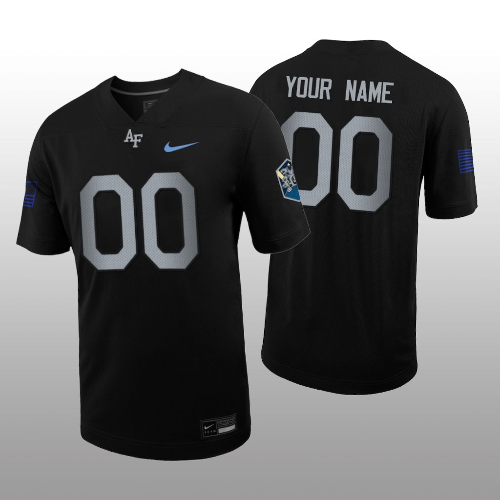 Air Force Falcons Custom Black Jersey Space Force Rivalry - Men's