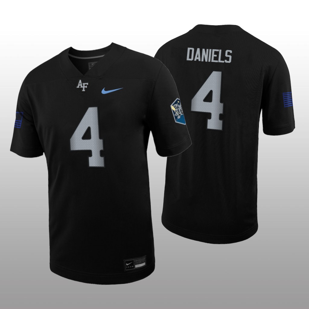 Air Force Falcons Haaziq Daniels Black Jersey Space Force Rivalry - Men's