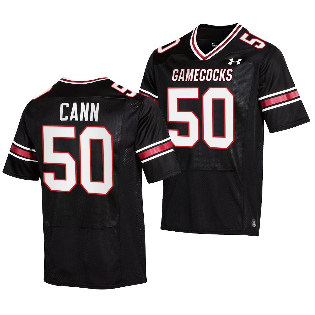 A.J. Cann South Carolina Gamecocks #50 Black Jersey Alumni Men's NIL Uniform