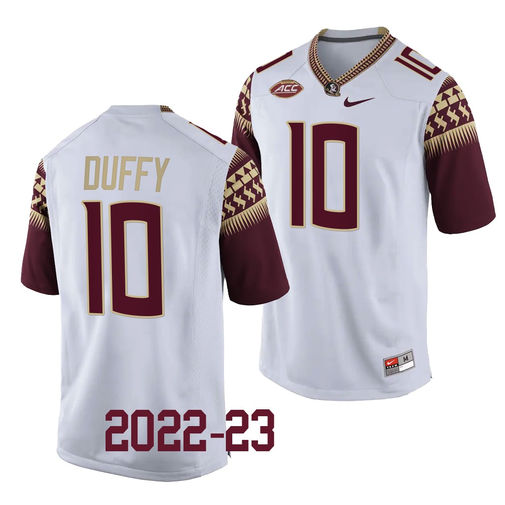 AJ Duffy Florida State Seminoles College White Men 10 Jersey 