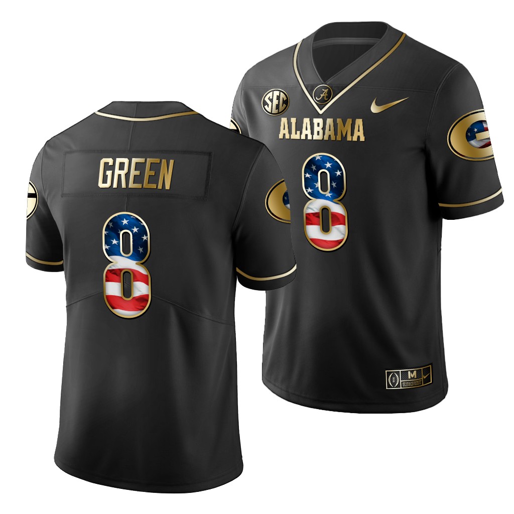 A.J. Green Georgia Bulldogs Black Stars and Stripes History Player Jersey 