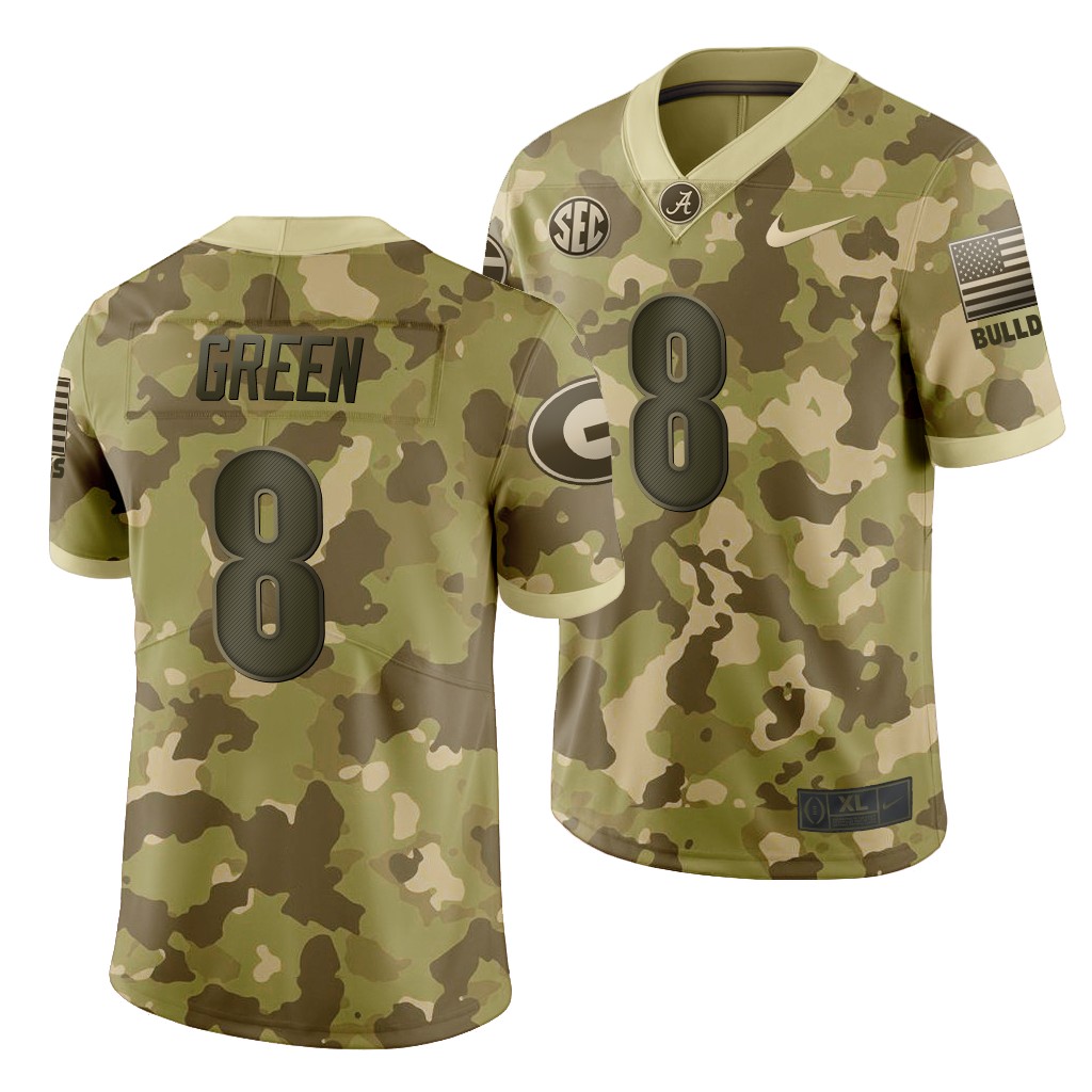 A.J. Green Georgia Bulldogs Desert Camo Salute to Service History Player Jersey 
