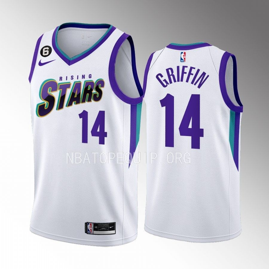 AJ Griffin Rising Stars White Jersey Atlanta Hawks #14