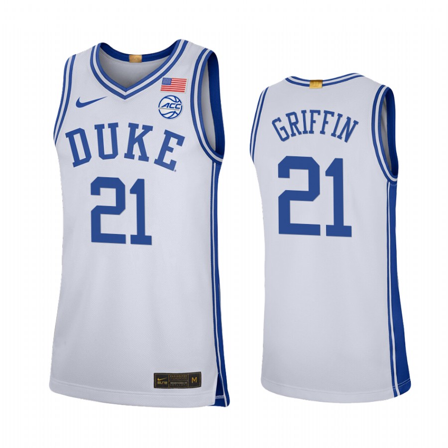 AJ Griffin Duke Blue Devils White Jersey College Limited