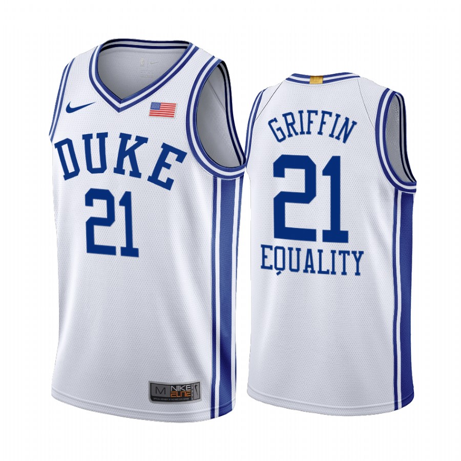 A.J. Griffin Duke Blue Devils White Jersey Home Draft top prospect