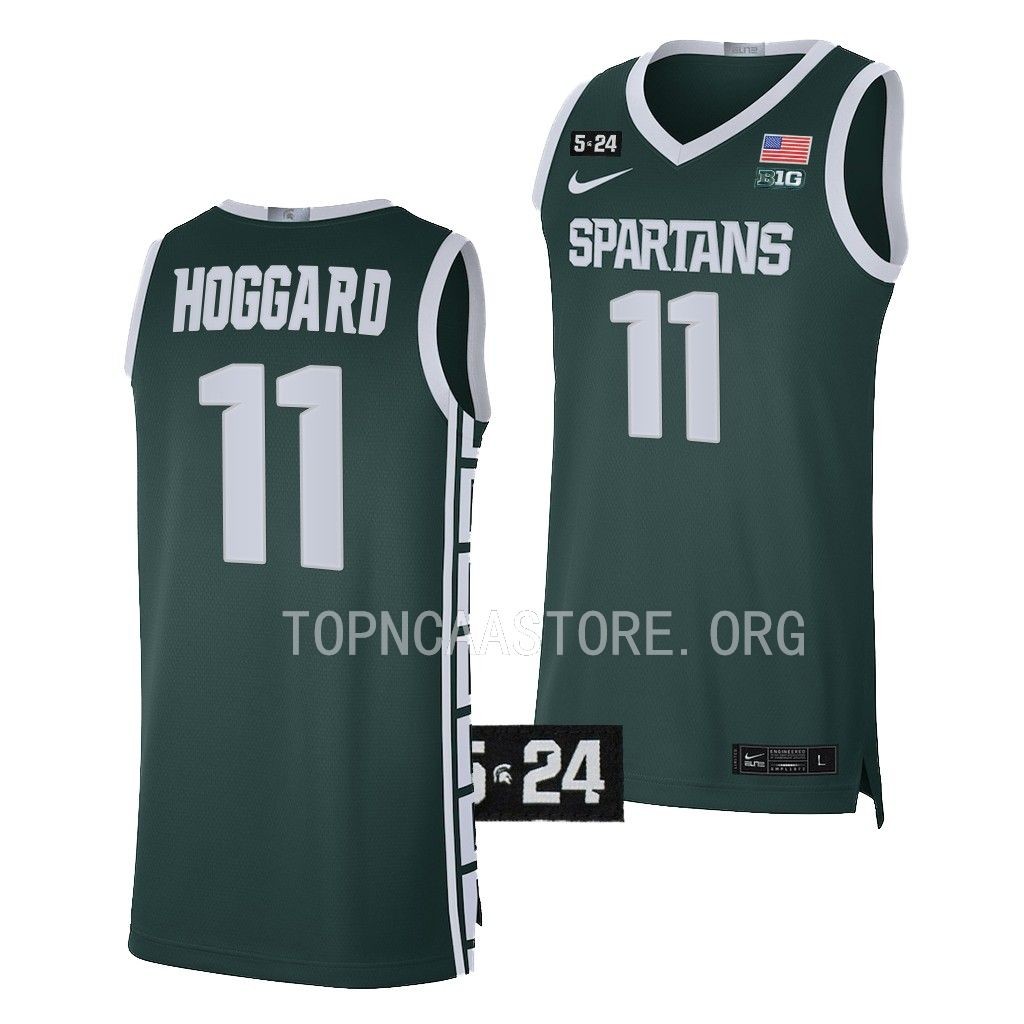 A.J. Hoggard #11 Michigan State Spartans Limited Jersey Green