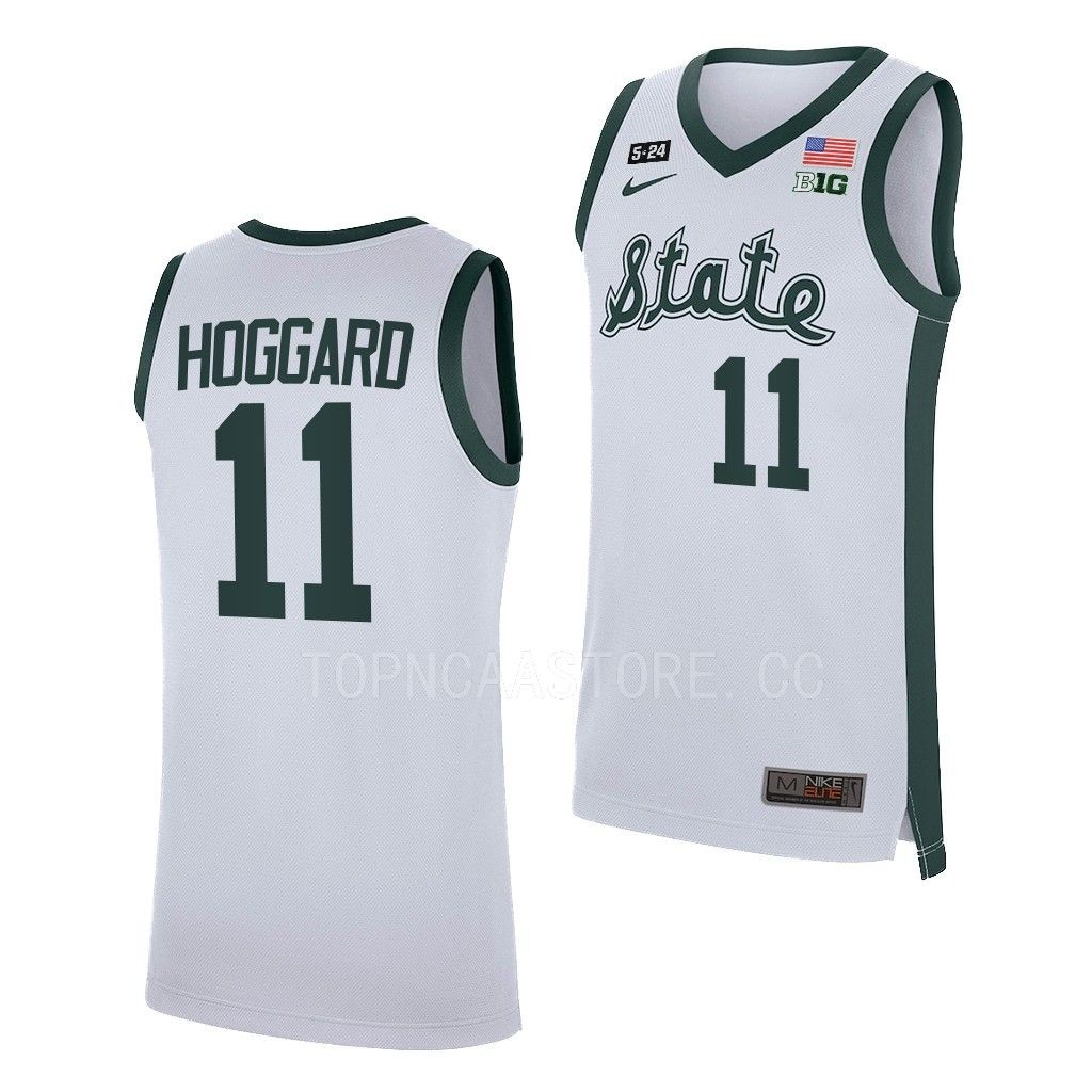 A.J. Hoggard Michigan State Spartans #11 Retro White Limited Jersey