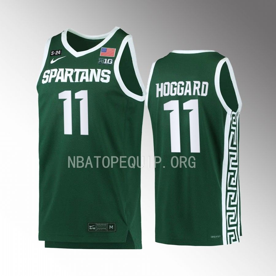 A.J. Hoggard Michigan State Spartans Green Jersey 5.24 Honor Patch