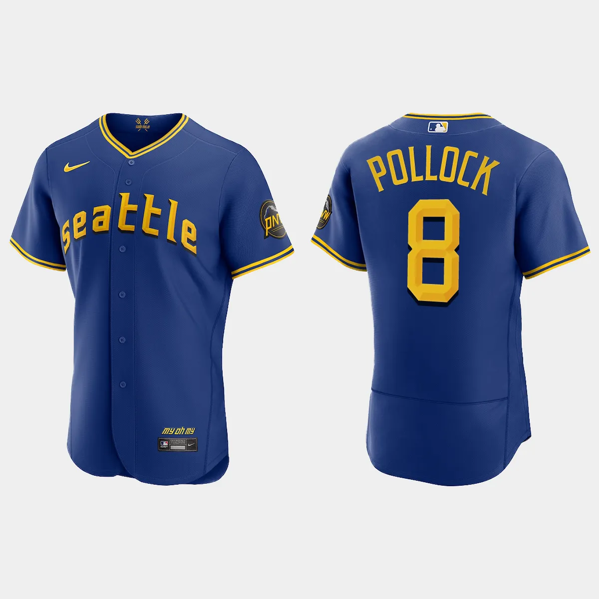 AJ Pollock Seattle Mariners City Connect Jersey - Royal