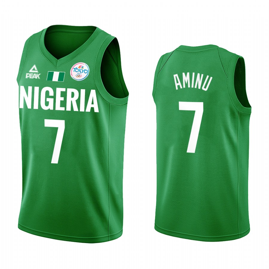 Al-Farouq Aminu Nigeria #7 Green Tokyo Olymipcs Limited Jersey
