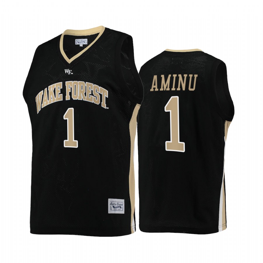 Al-Farouq Aminu Wake Forest Demon Deacons Black Jersey College Retro