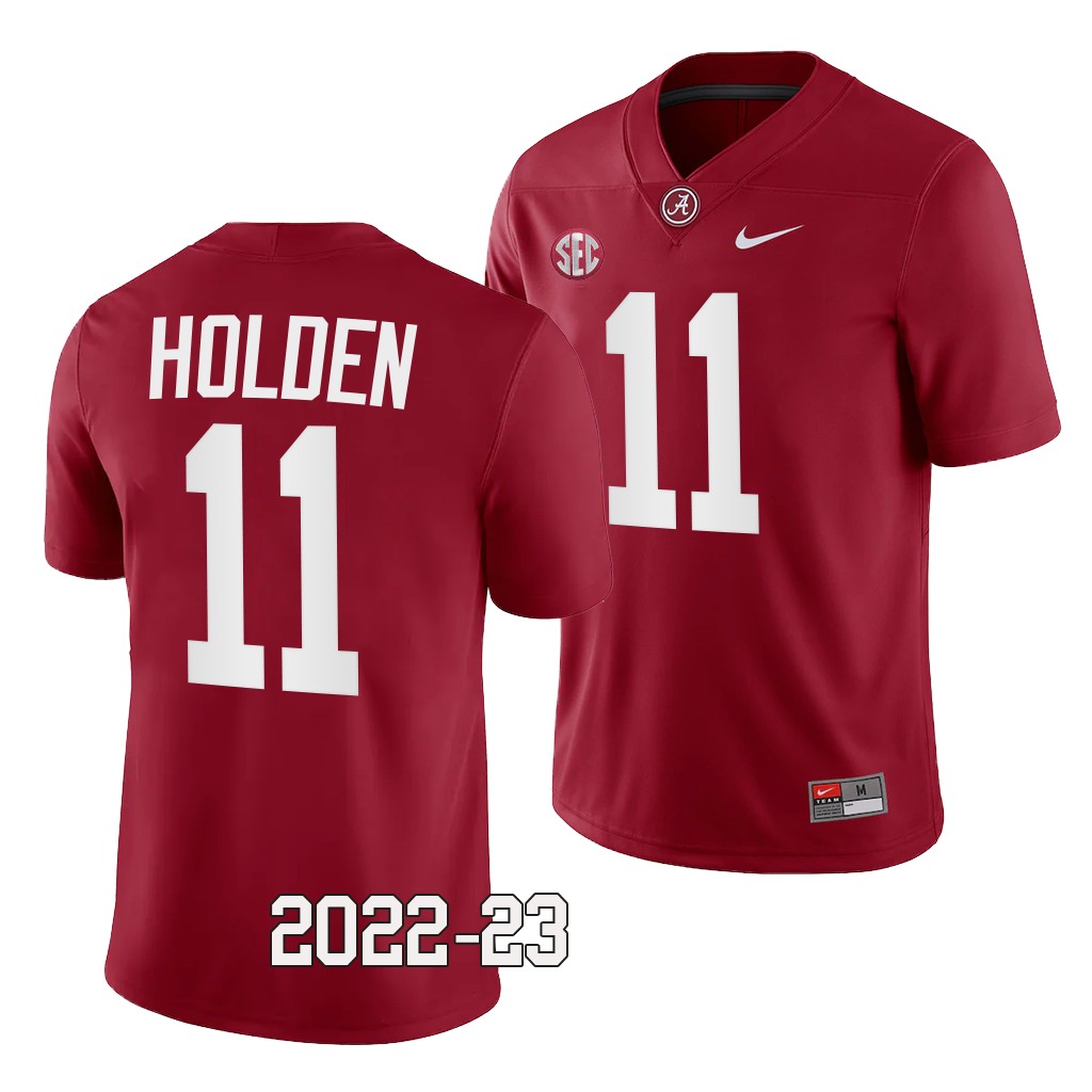 Alabama Crimson Tide #11 Traeshon Holden College Crimson Jersey Men's