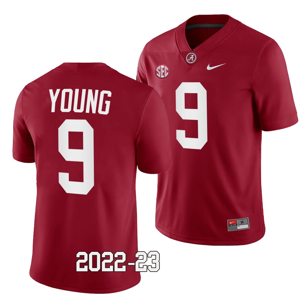 Alabama Crimson Tide #9 Bryce Young College Crimson Jersey Men's