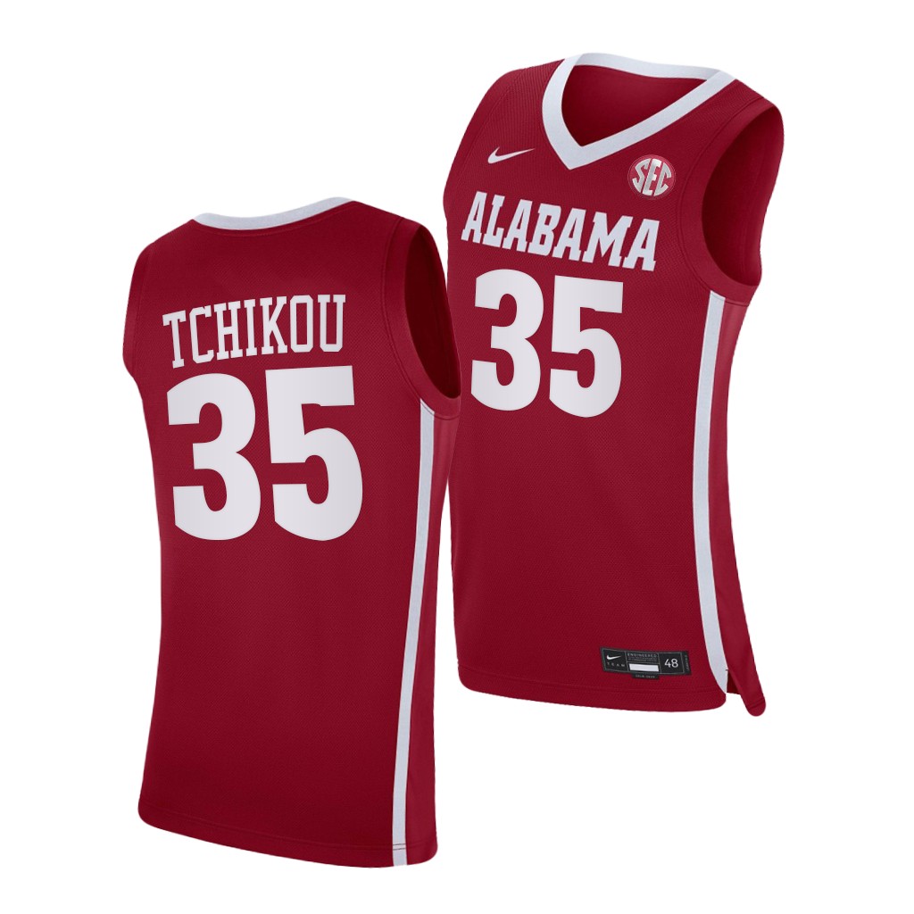 Alabama Crimson Tide Alex Tchikou Crimson College Jersey