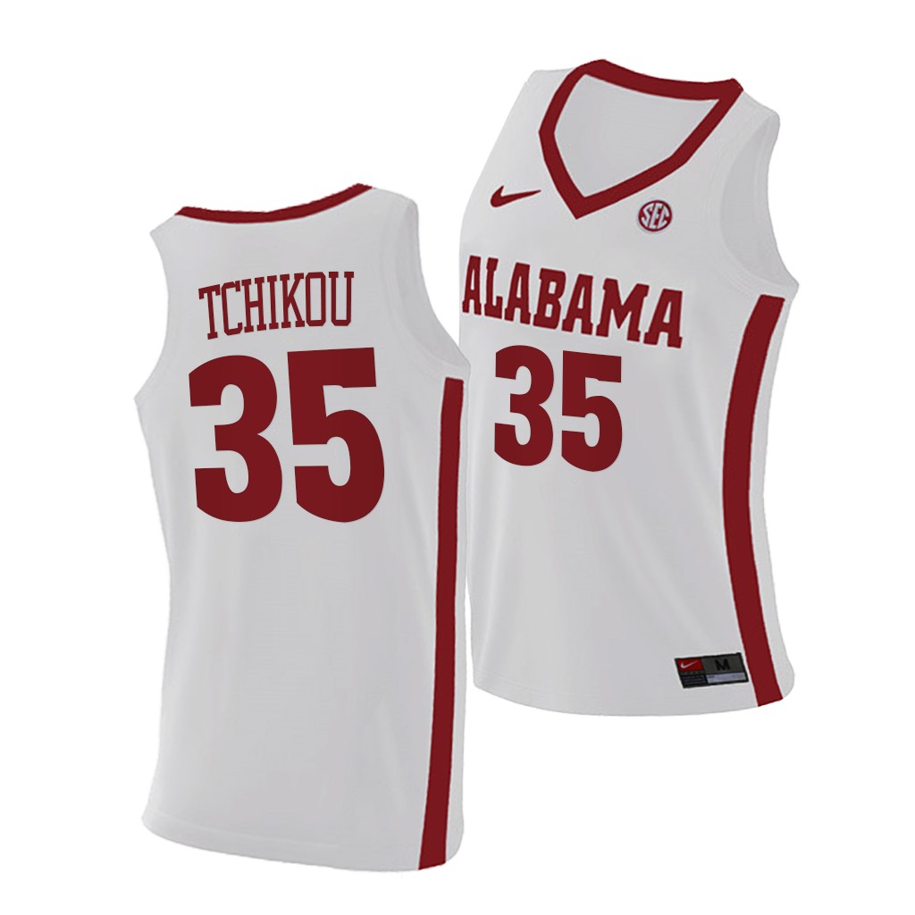 Alabama Crimson Tide Alex Tchikou White College Jersey