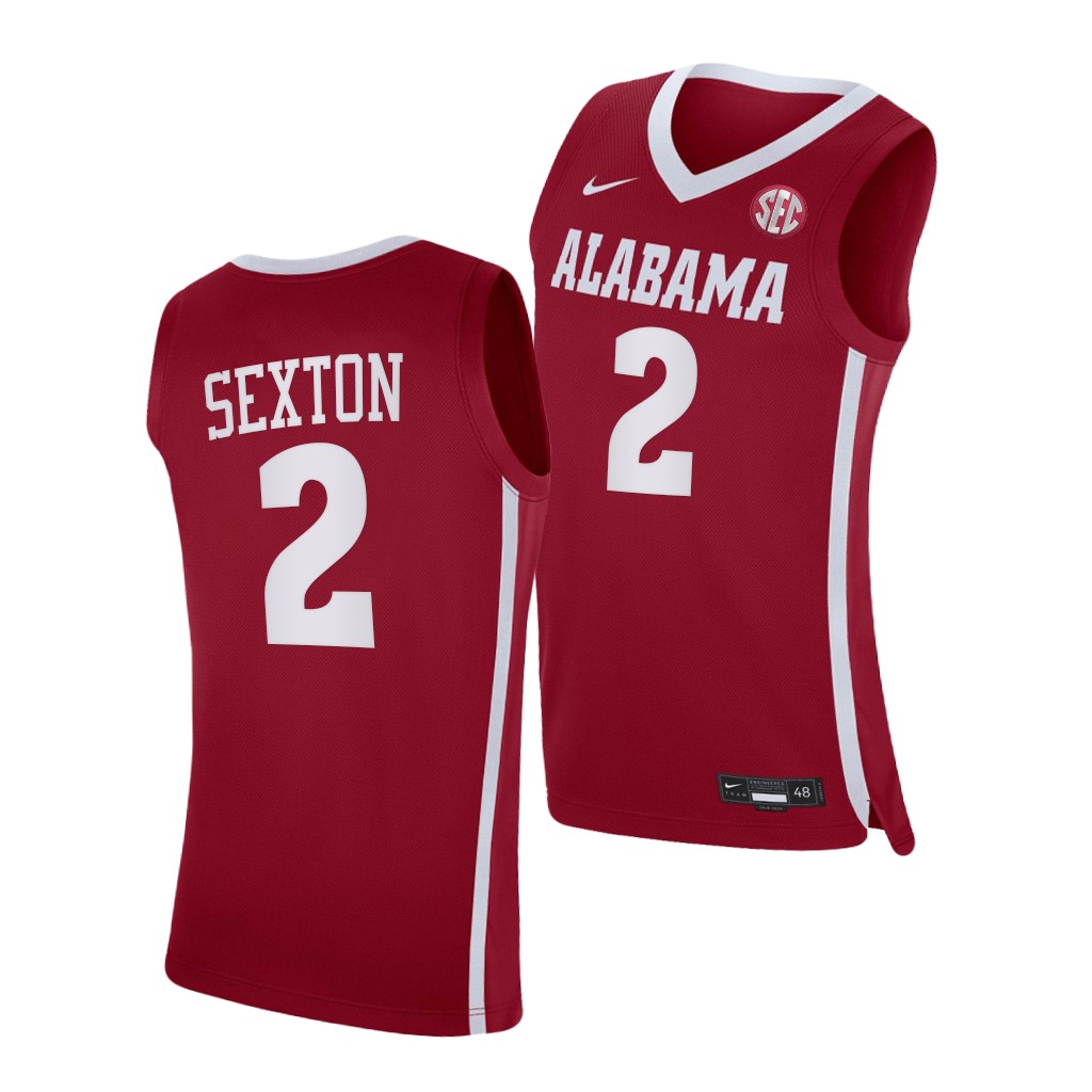 Alabama Crimson Tide Collin Sexton Crimson College Jersey