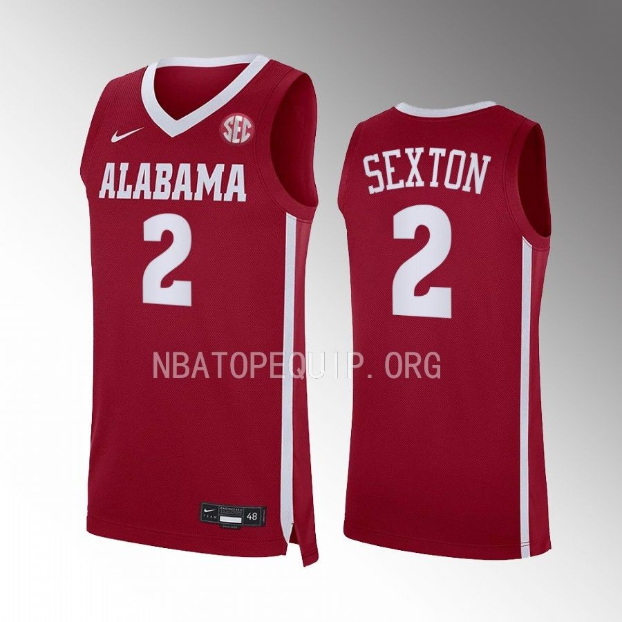 Alabama Crimson Tide Collin Sexton Men's College Crimson #2 Jersey