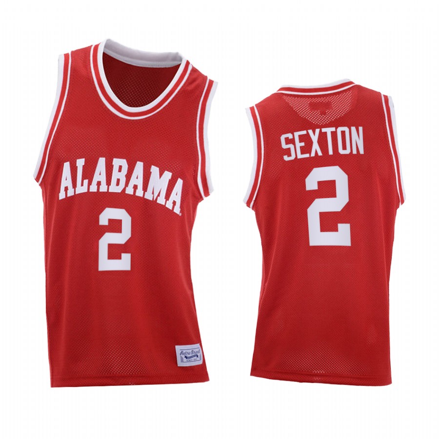 Alabama Crimson Tide Collin Sexton Red Throwback College Jersey