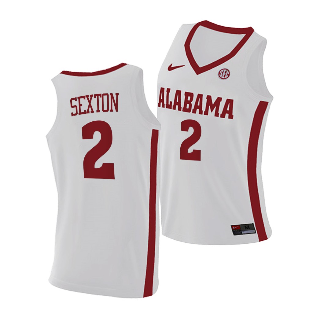Alabama Crimson Tide Collin Sexton White College Jersey