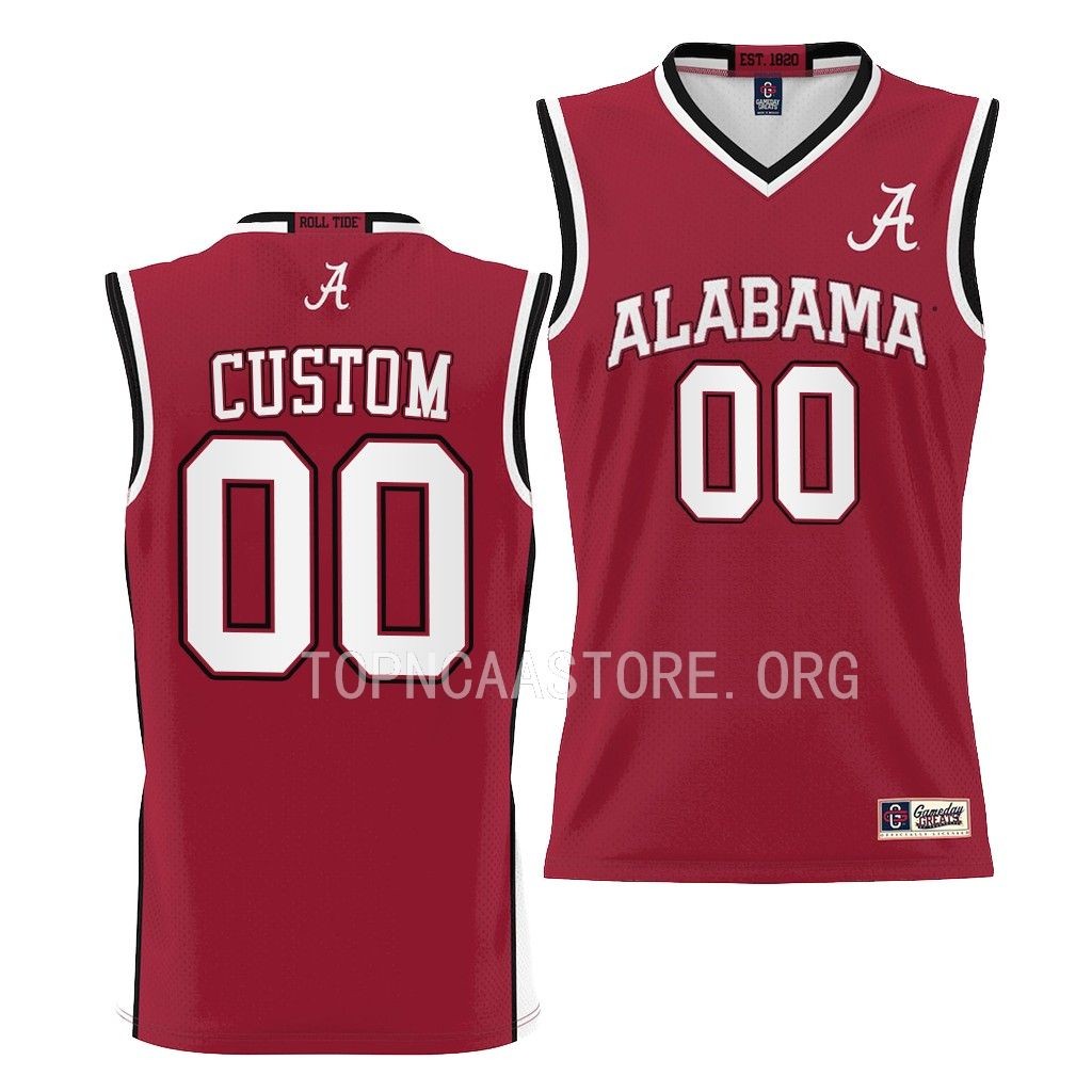 Alabama Crimson Tide Custom College Jersey Youth Crimson