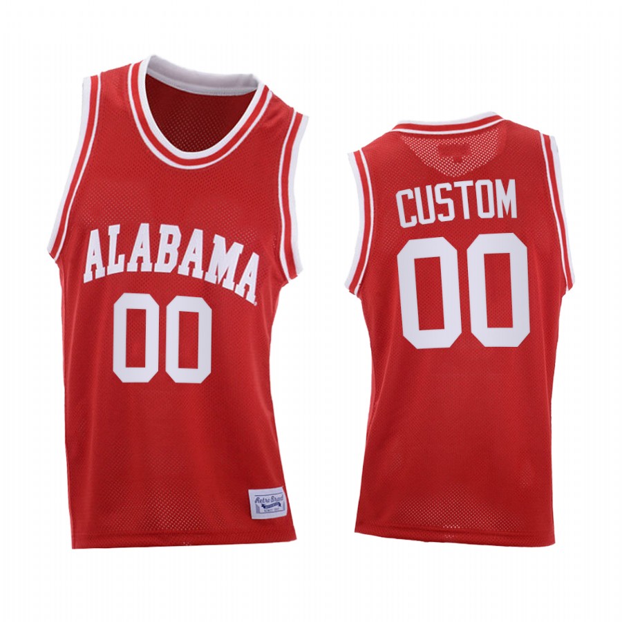 Alabama Crimson Tide Custom Red Throwback College Jersey