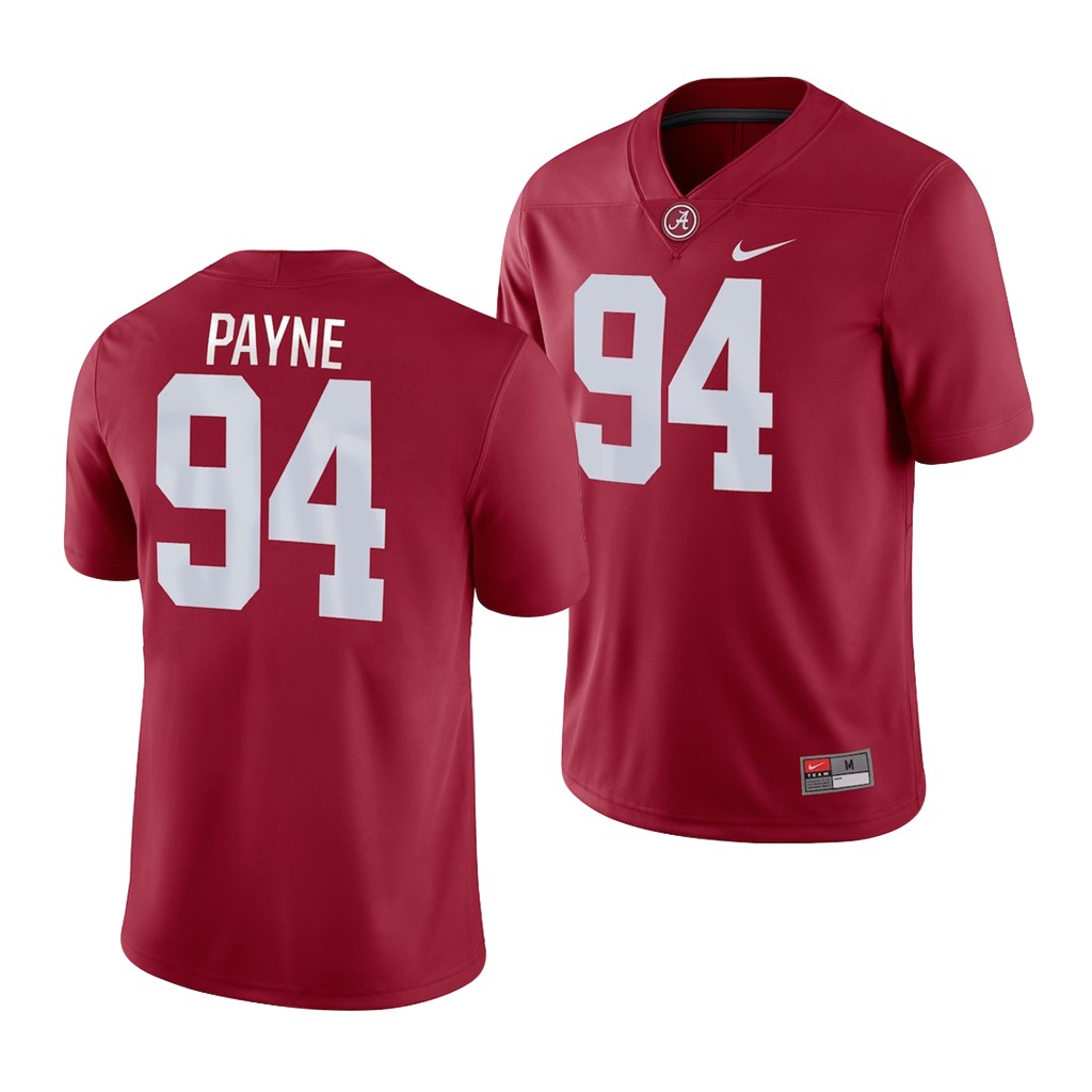 Alabama Crimson Tide Da'Ron Payne Men's Crimson Game Jersey