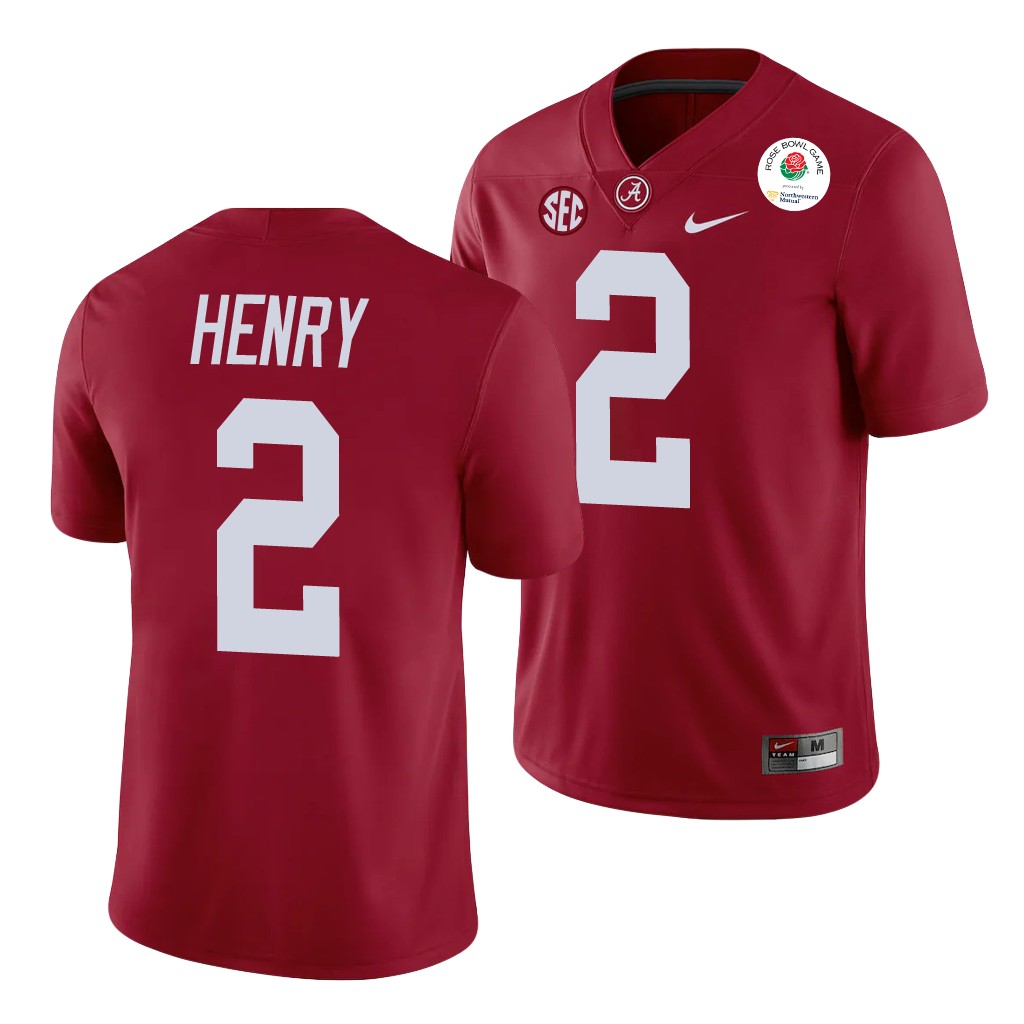 Alabama Crimson Tide Derrick Henry Rose Bowl Crimson College Jersey